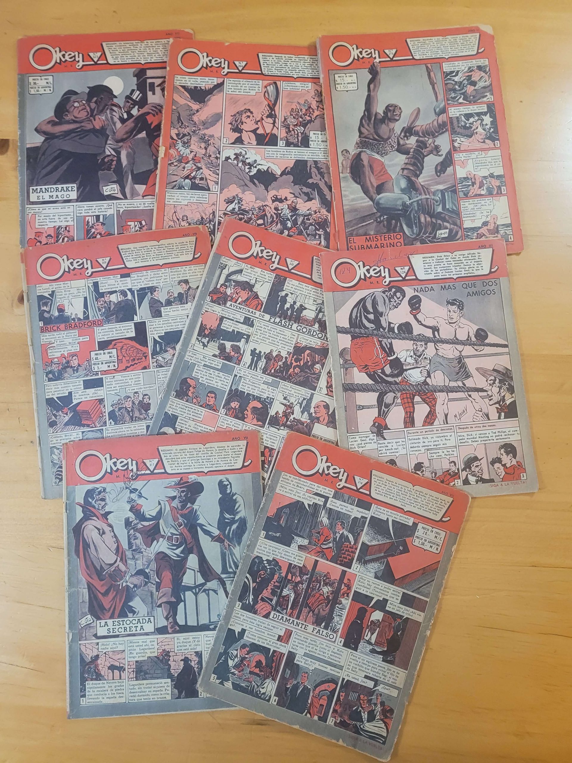 Pack OKEY años 50s (x9)