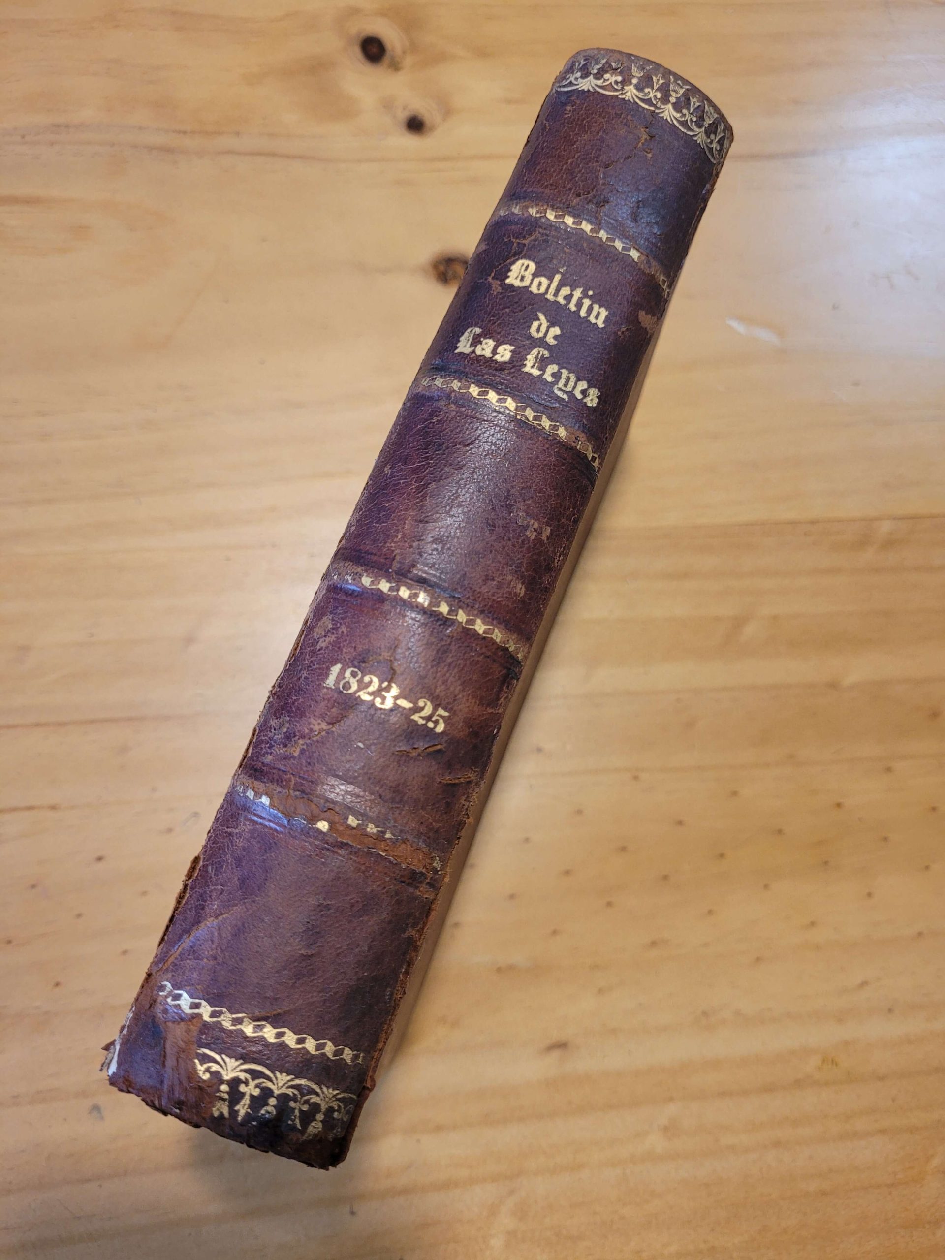 Libro BOLETIN DE LEYES 1823-1825 (1839)