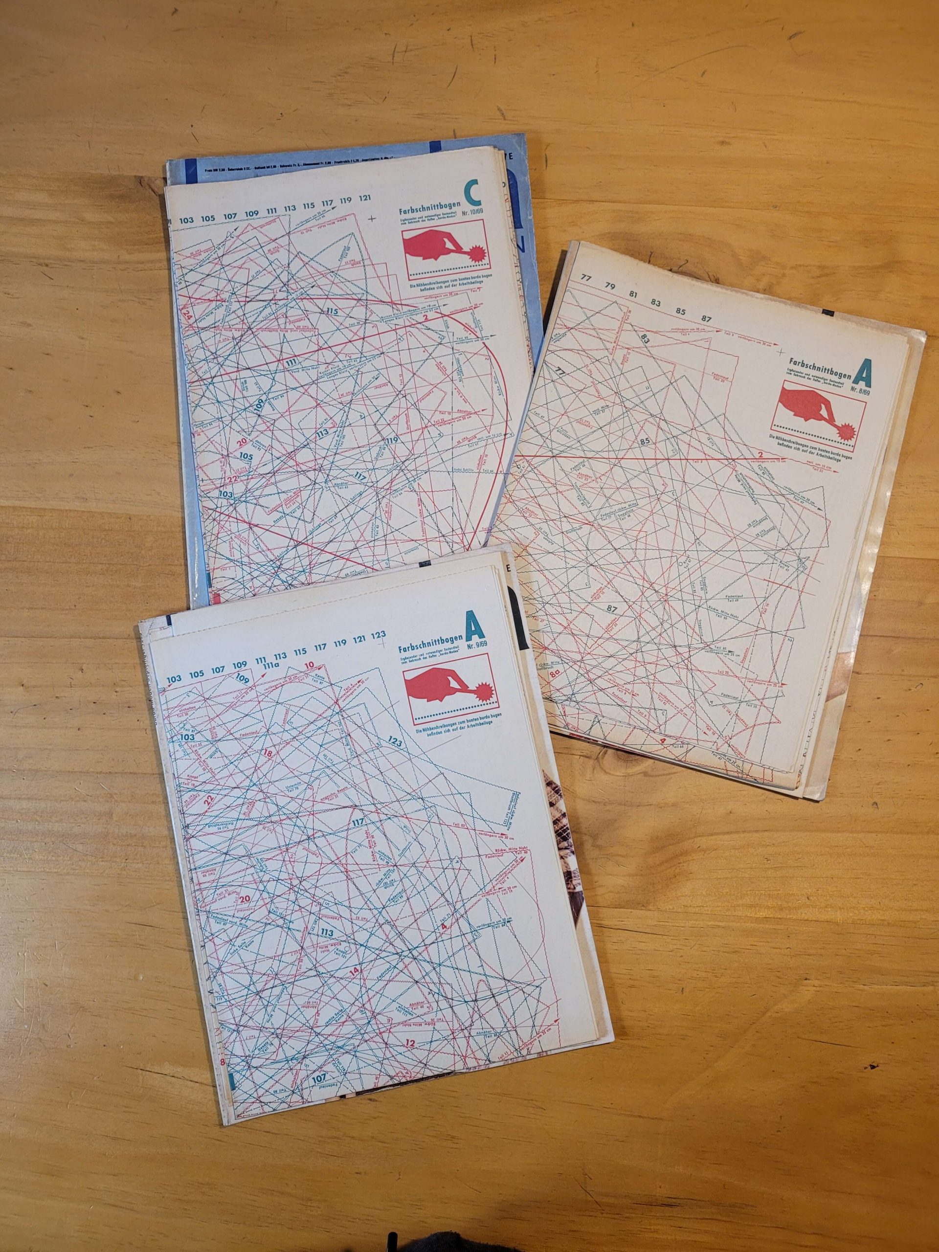 Pack BURDA 1969 (x3)