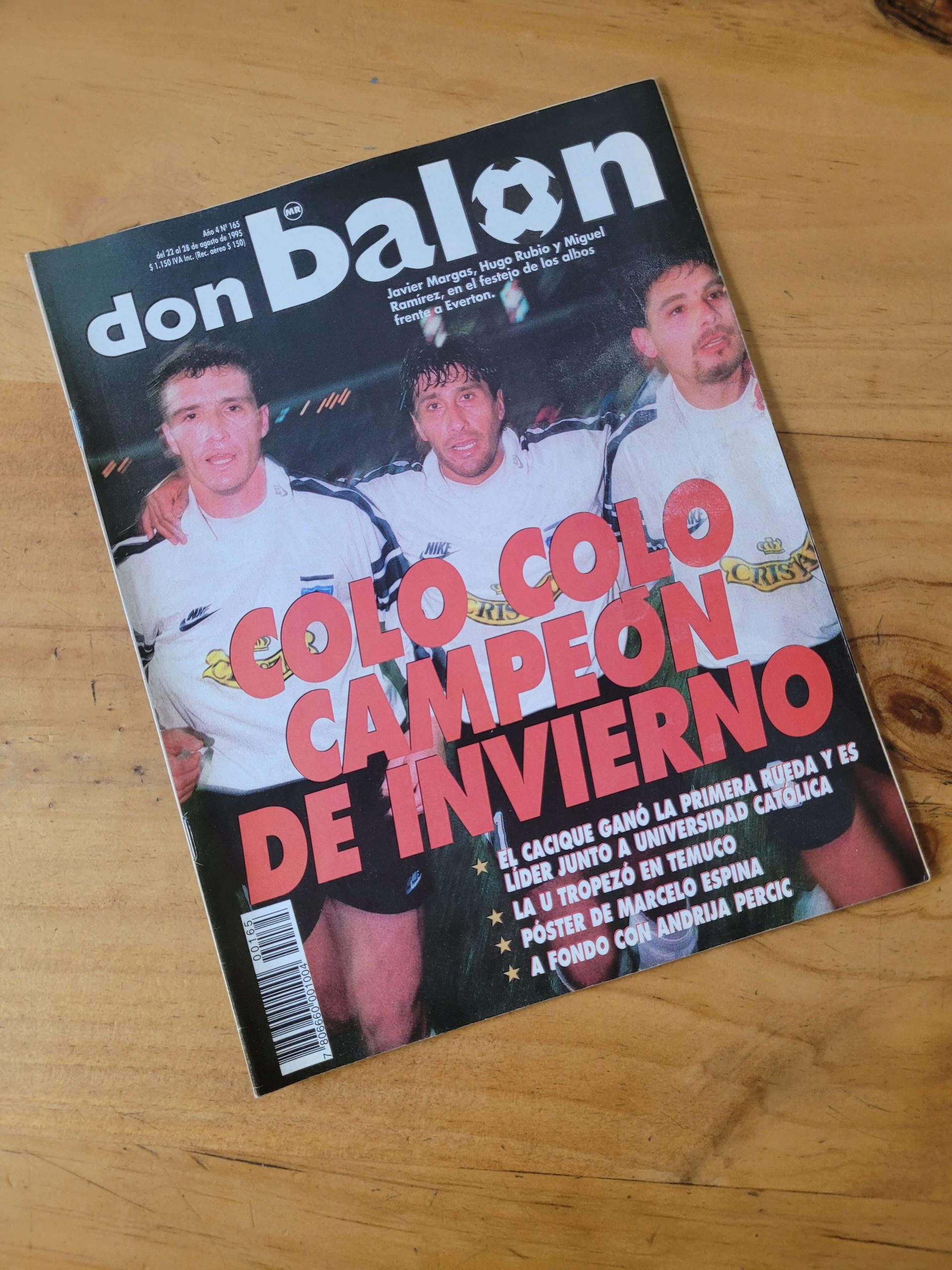 Revista DON BALON Colo Colocampeón de invierno 1995