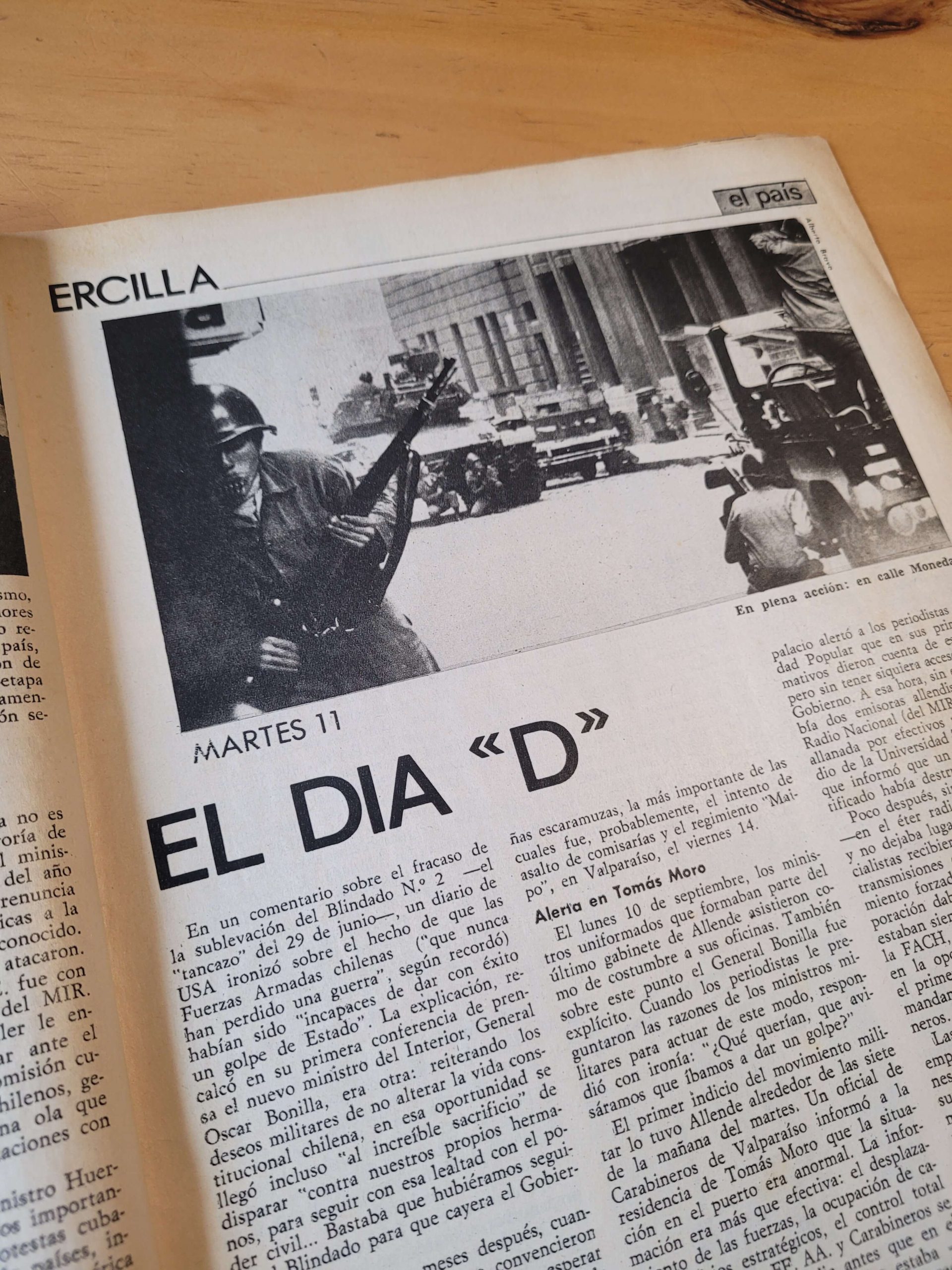 Revista ERCILLA para el 11 de septiembre de 1973