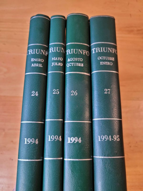 Colección TIRUNFO año 1994 -U de chile campeón luego de 25 años- 4 empastes (51 revistas)