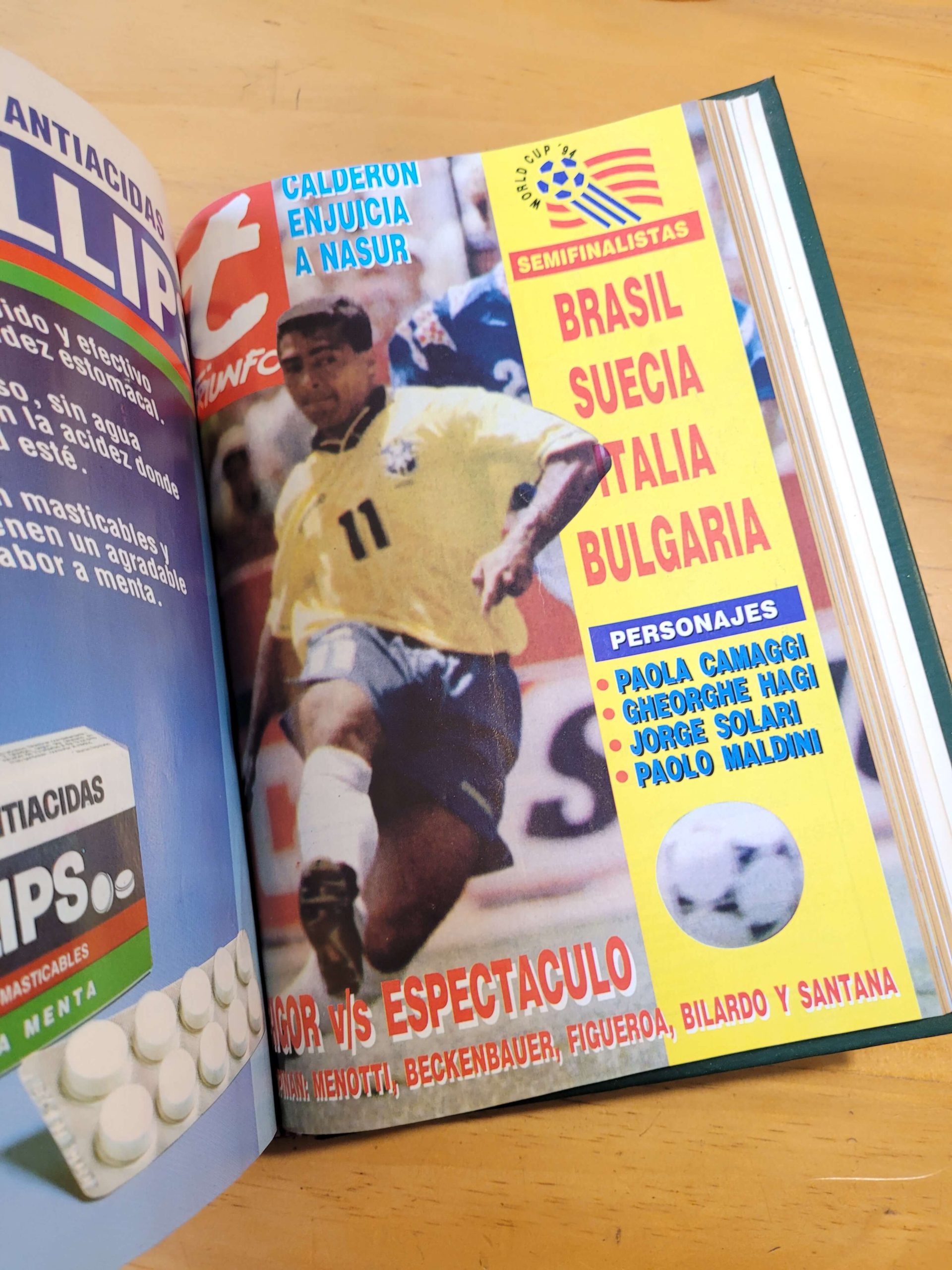 Colección TIRUNFO año 1994 -U de chile campeón luego de 25 años- 4 empastes (51 revistas)