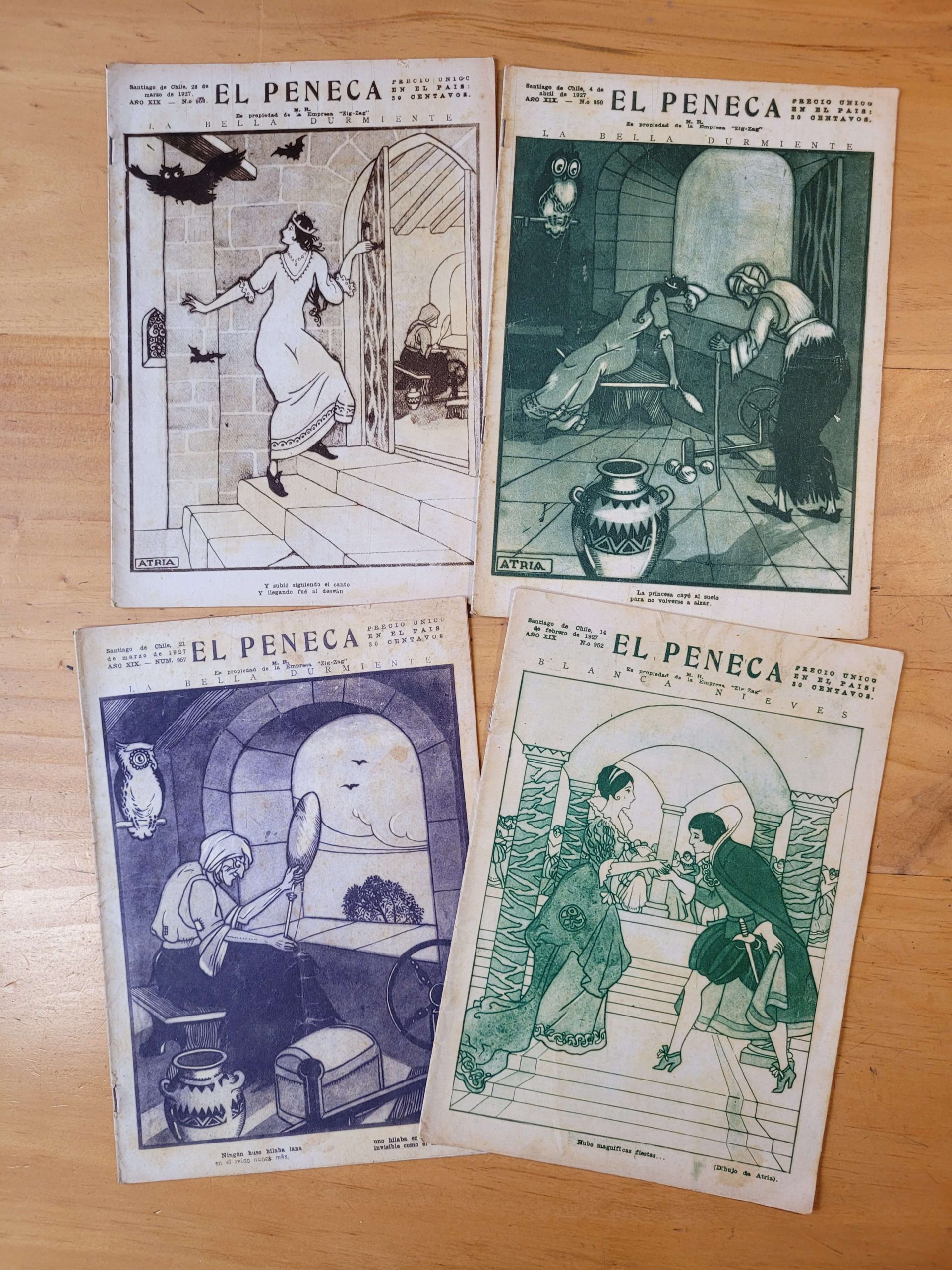 Pack revista EL PENECA, años 20s -1927- (x4)