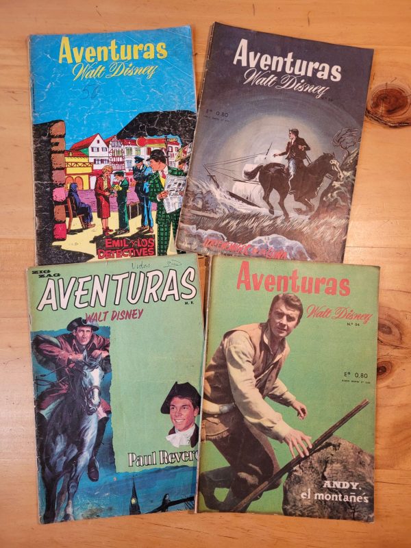 Pack AVENTURAS de Walt Disney años 60s (x4)