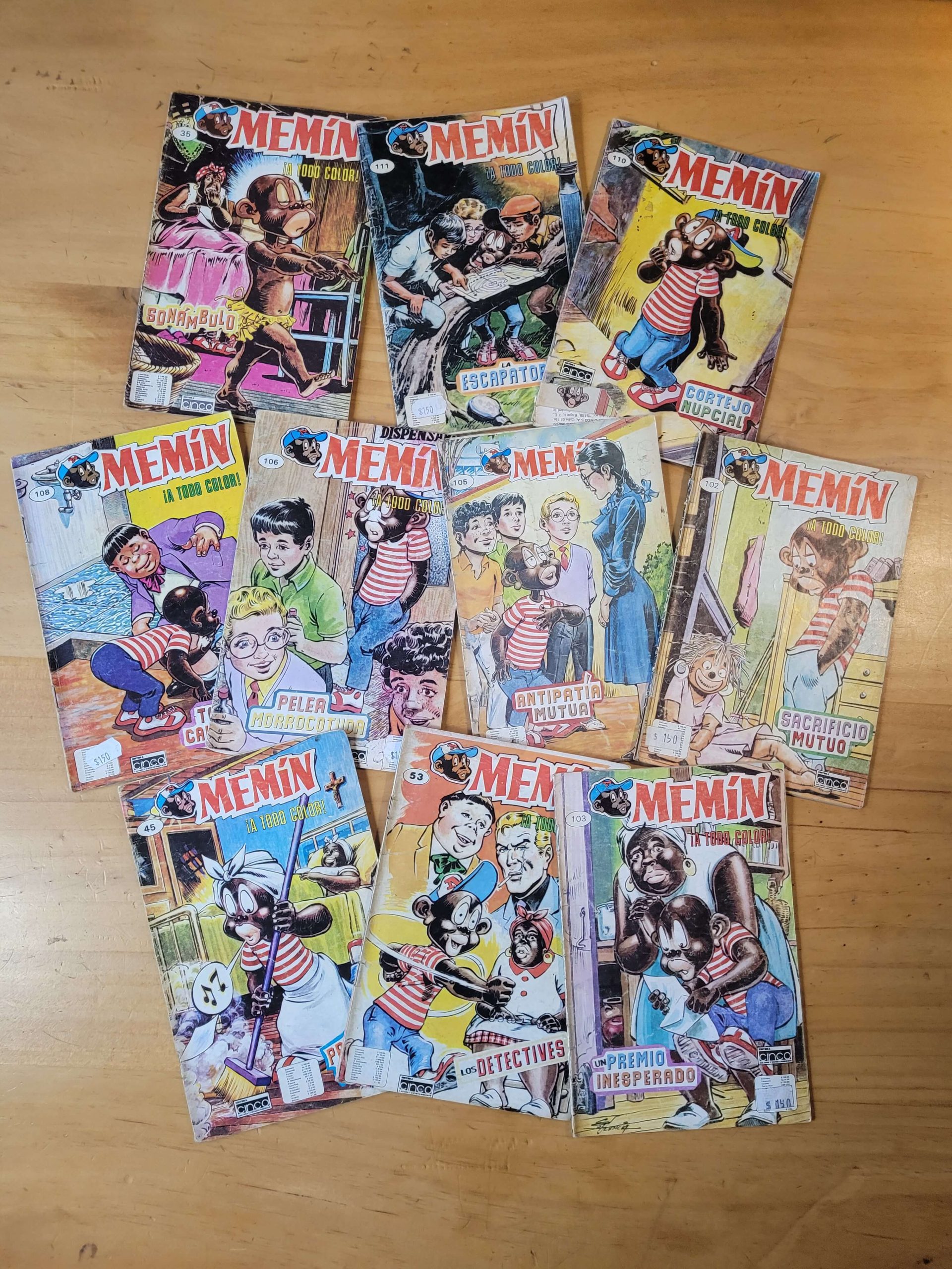 Pack revista MEMIN PINGUIN, años 80s (x10)