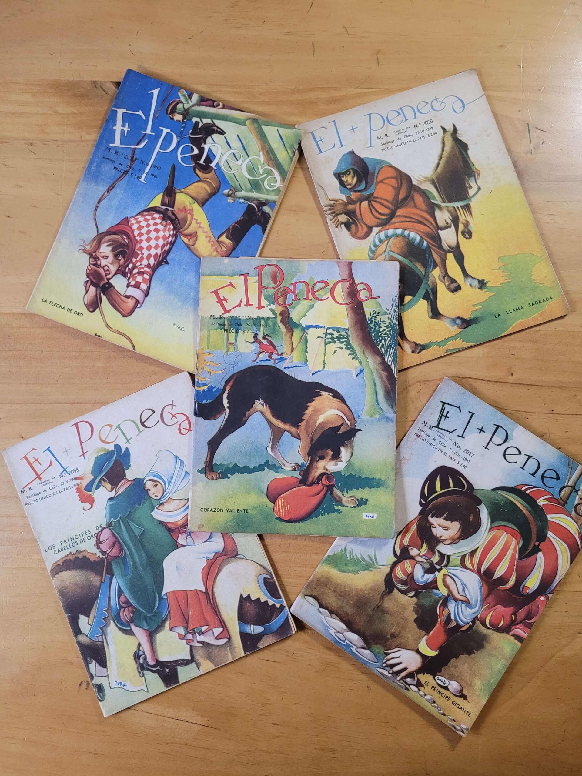 Pack n°1 revista EL PENECA años 40s (x5)