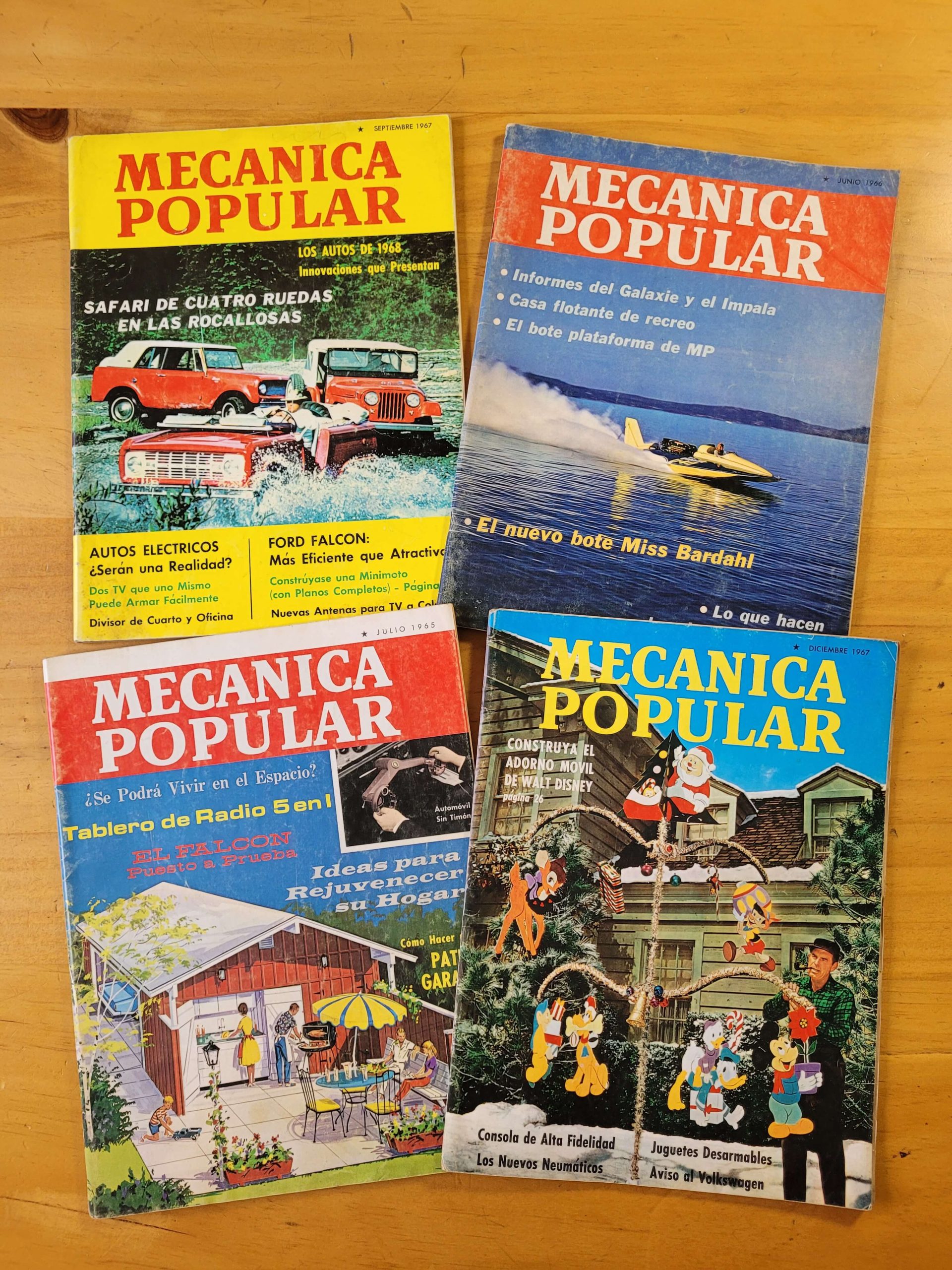 Pack n°3 MECANICA POPULAR, años 60s (x4)