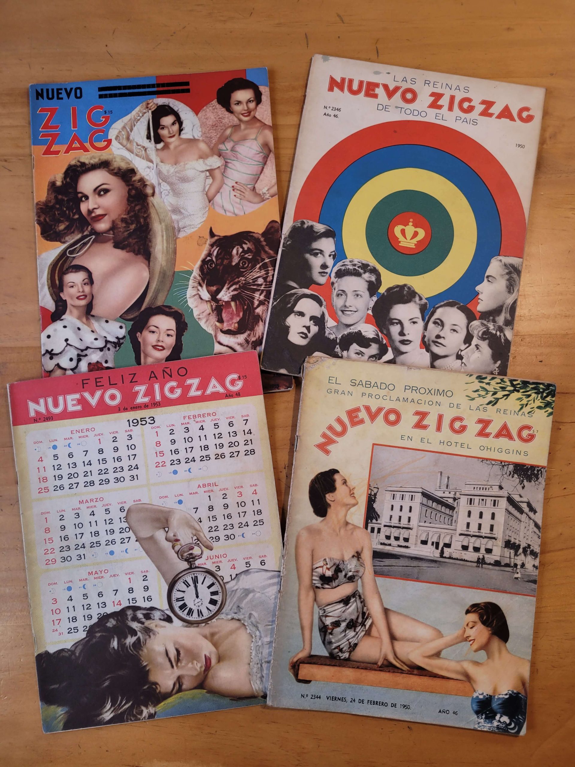 Pack n°1 ZIG ZAG años 50s (x4)