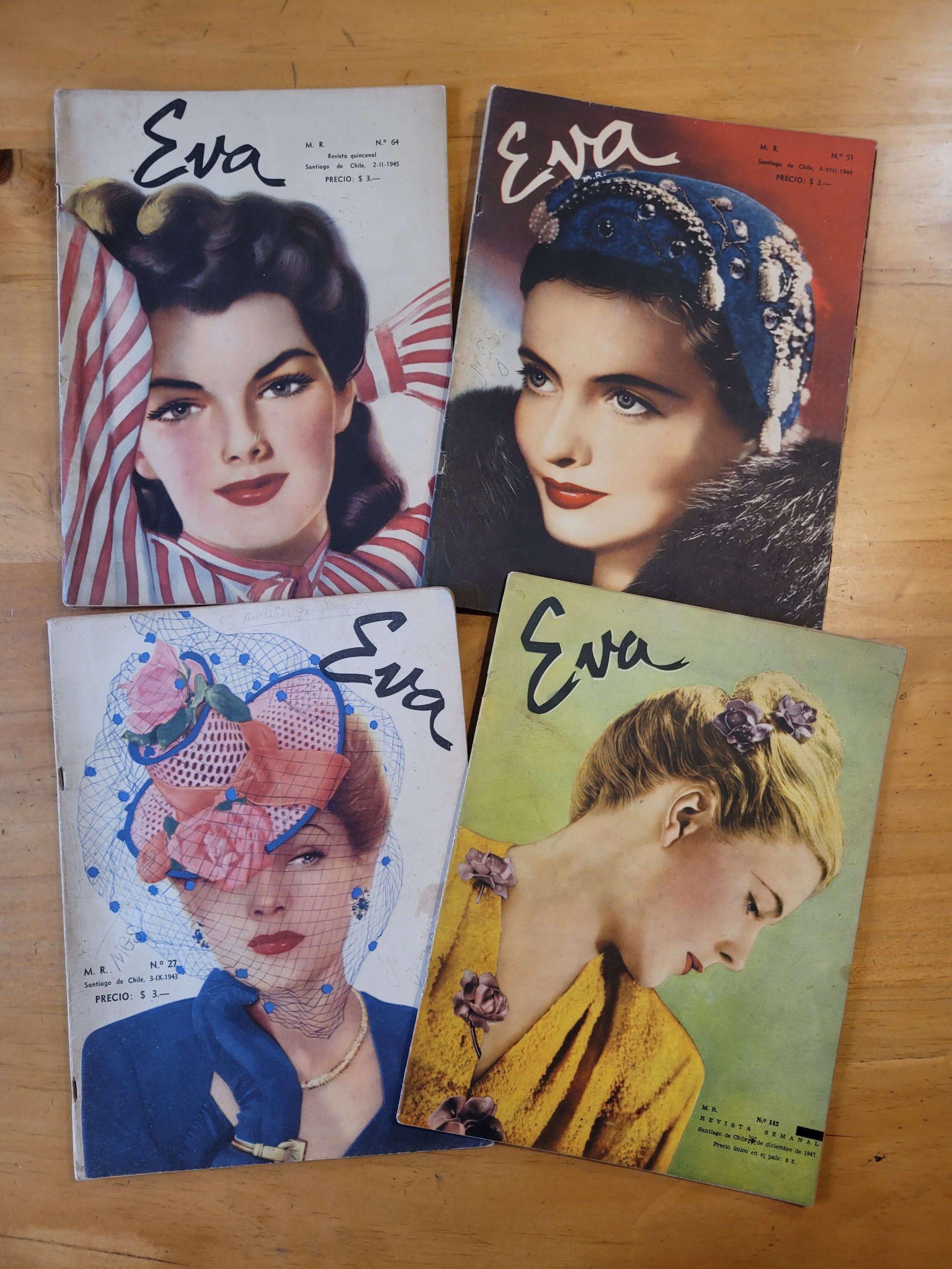 Pack n°2 revistas EVA años 40s (x4)
