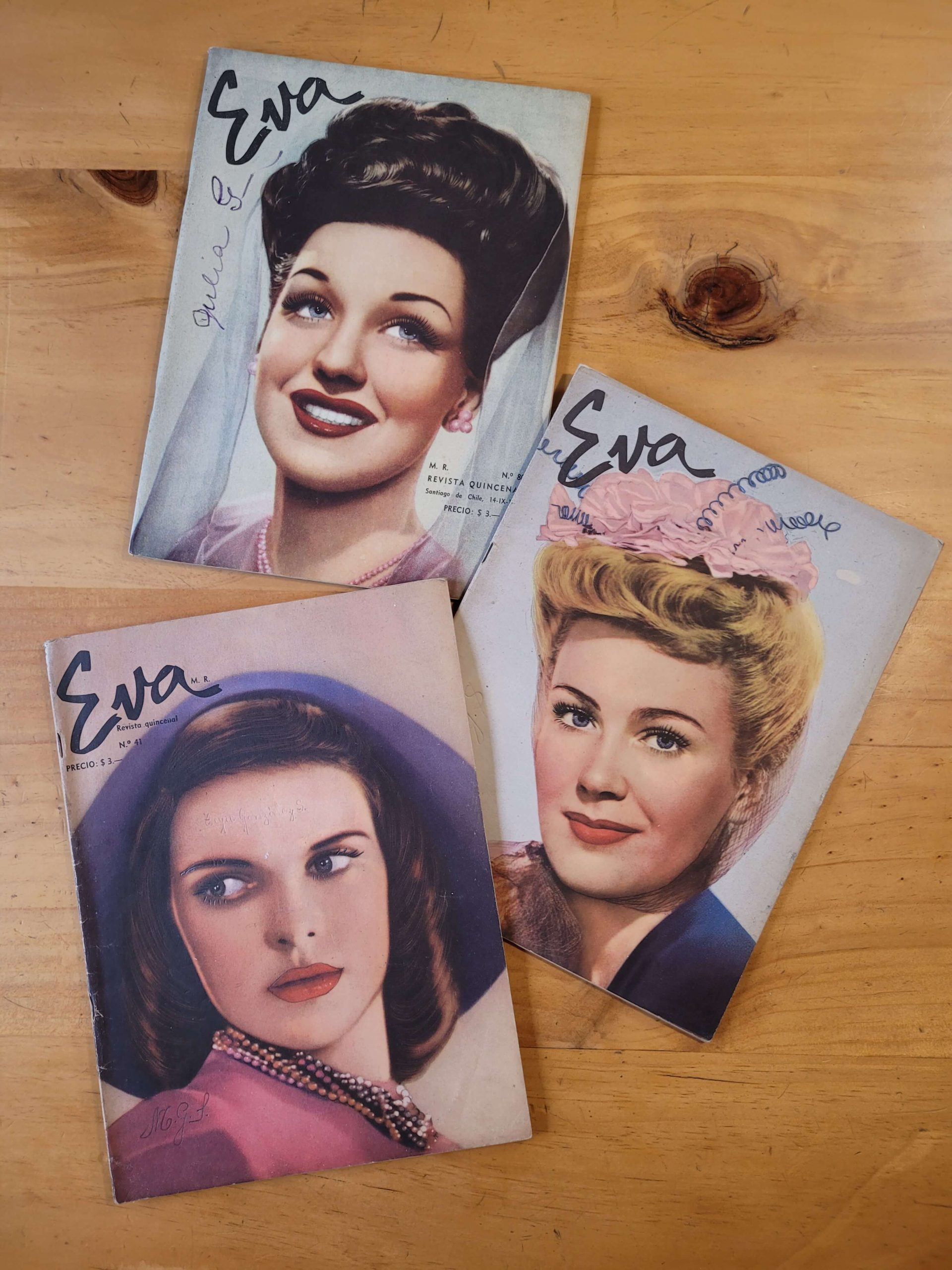 Pack n°1 revistas EVA años 40s (x3)