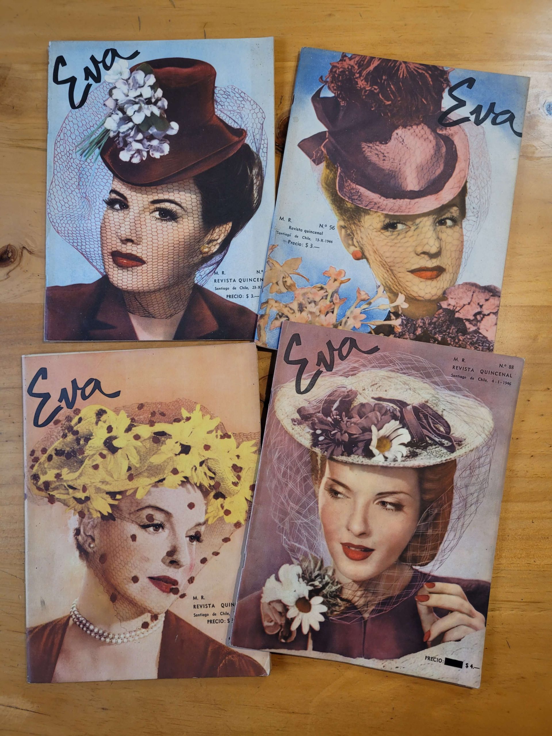 Pack n°3 revistas EVA años 40s (x4)