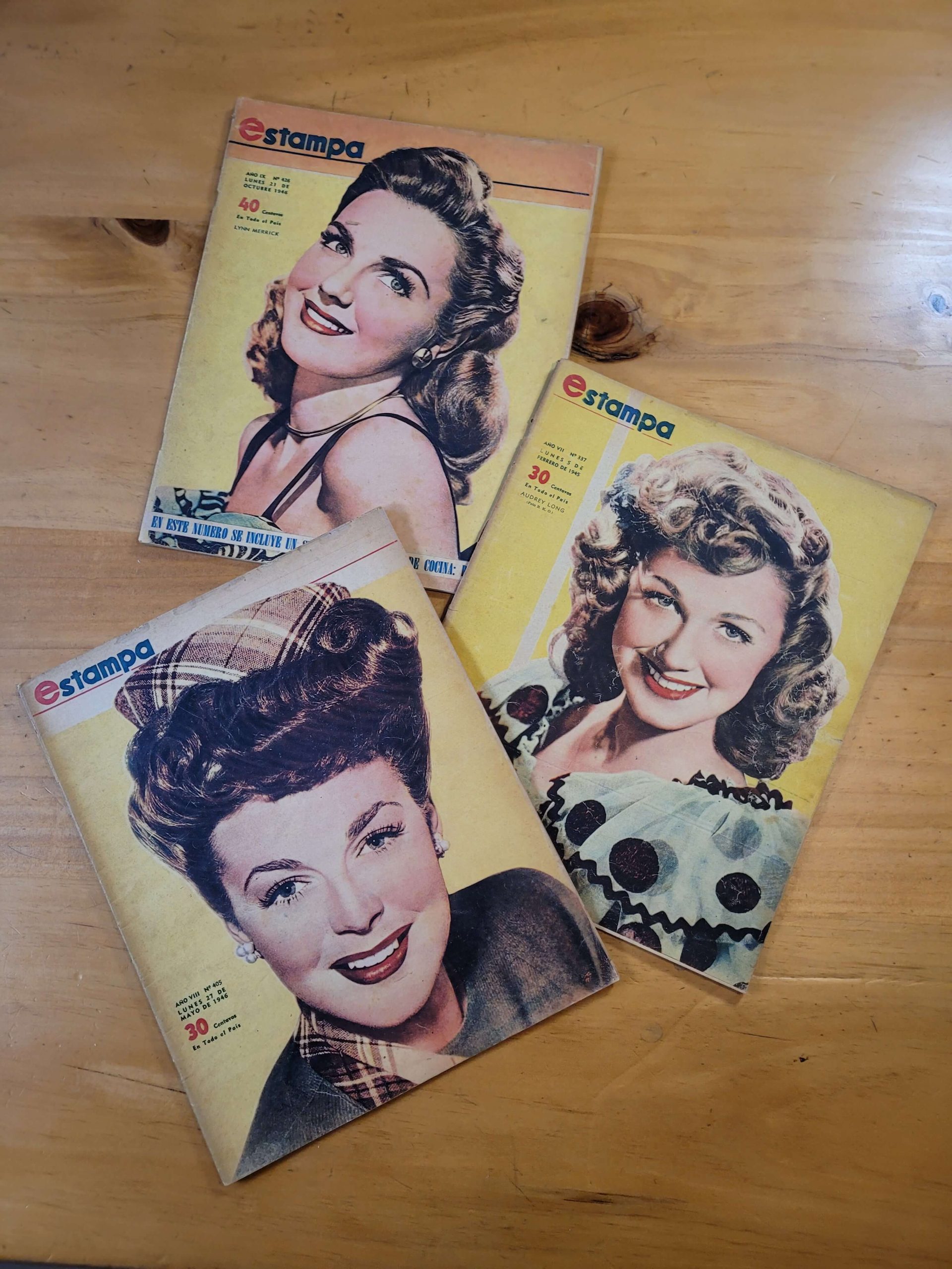 Pack revista ESTAMPA años 40s (x3)