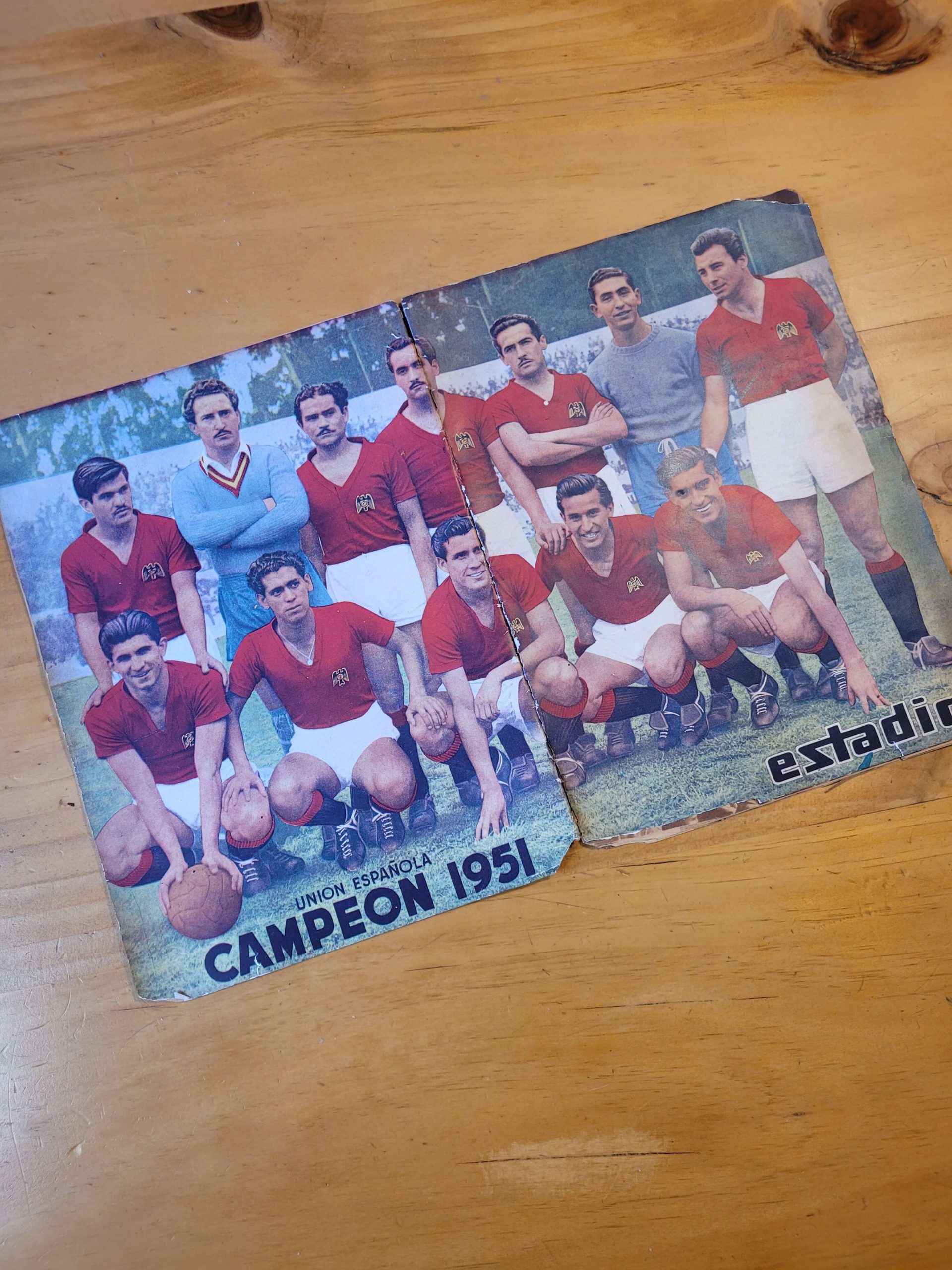 Revista ESTIADO Unión Española campeón 1951