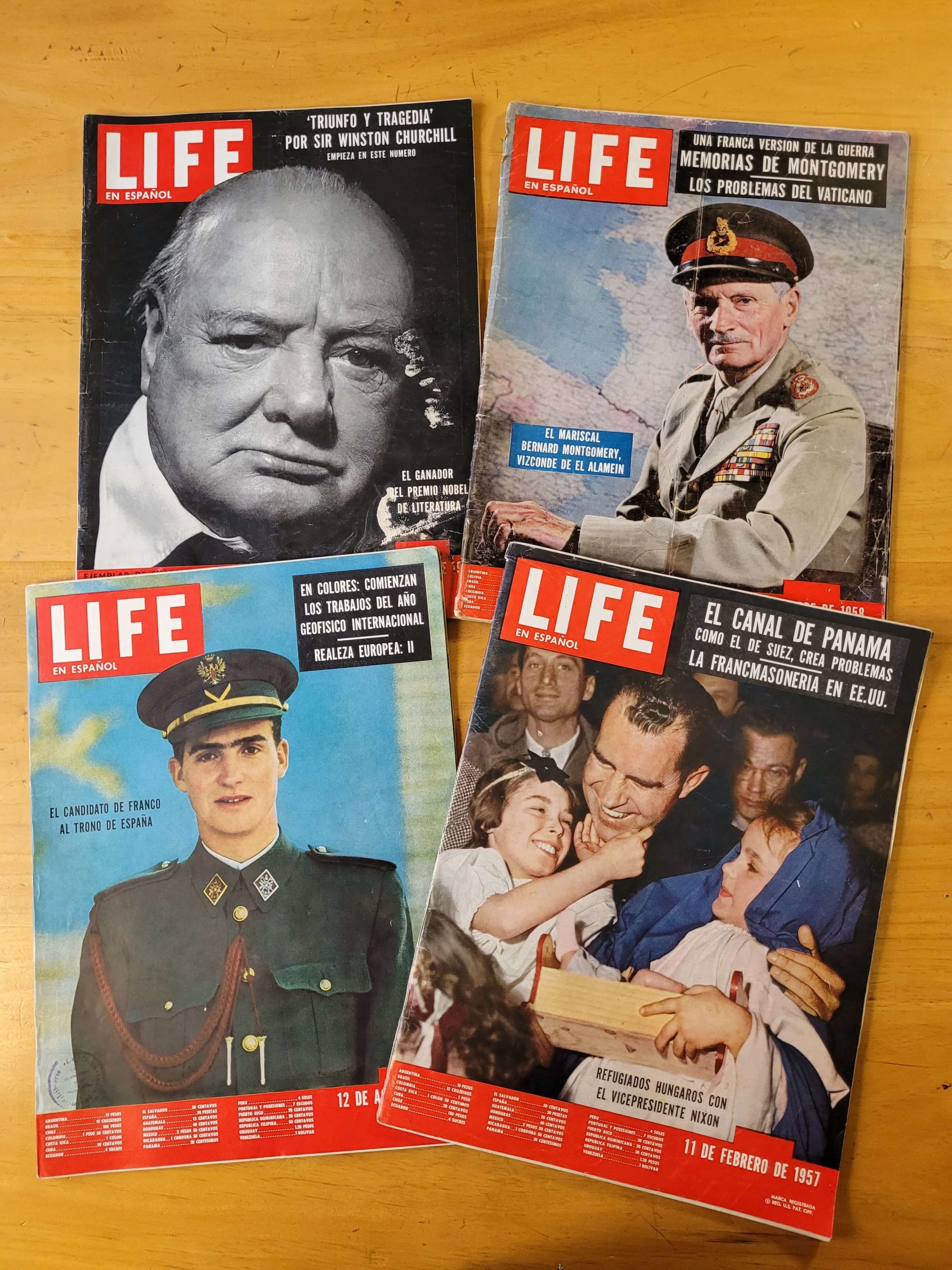 Pack revista LIFE -Personalidades guerra fría- años 50s (x3)