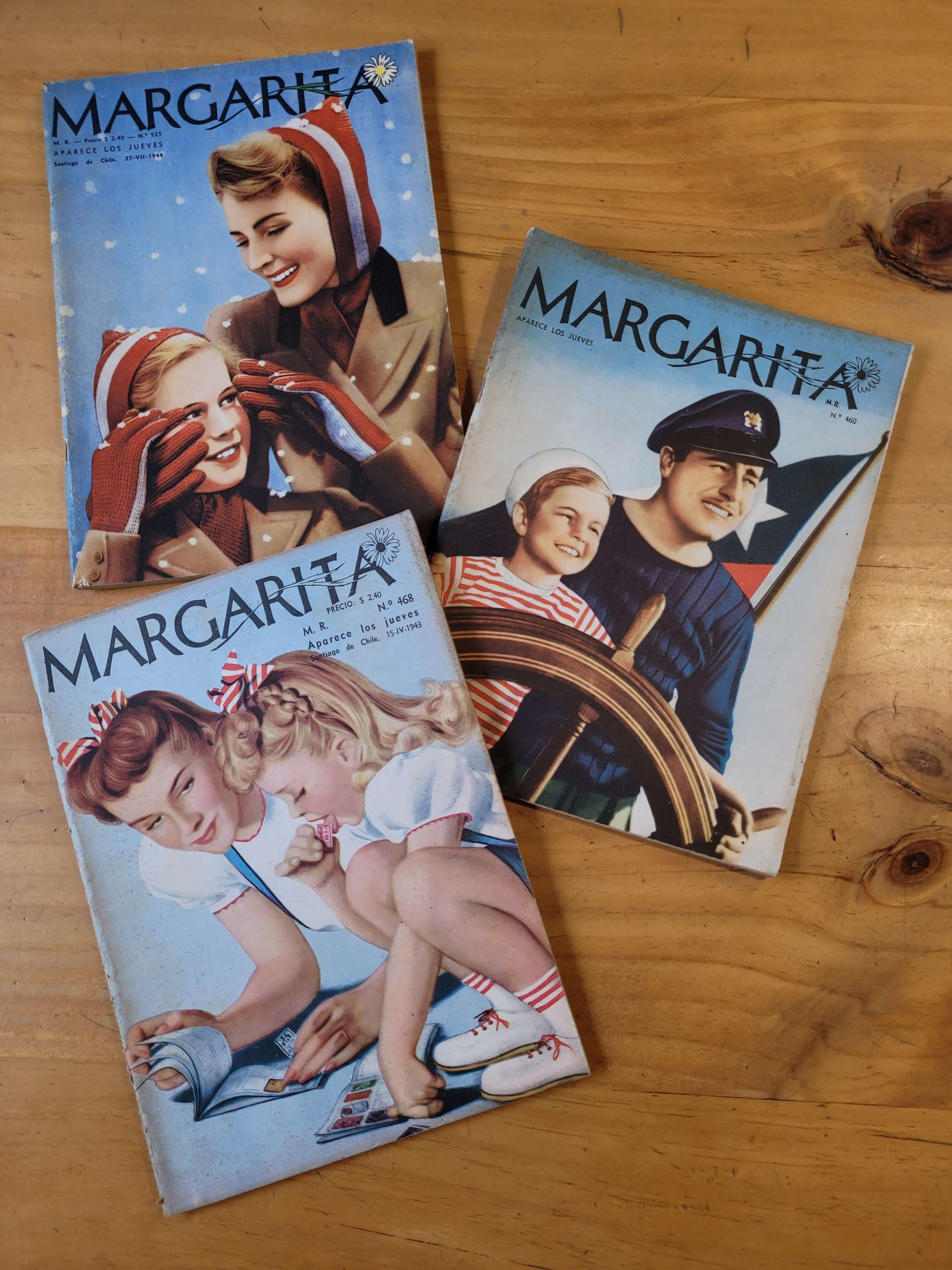 Pack n°3 MARGARITA años 40s -Moda y mujer- (x3)