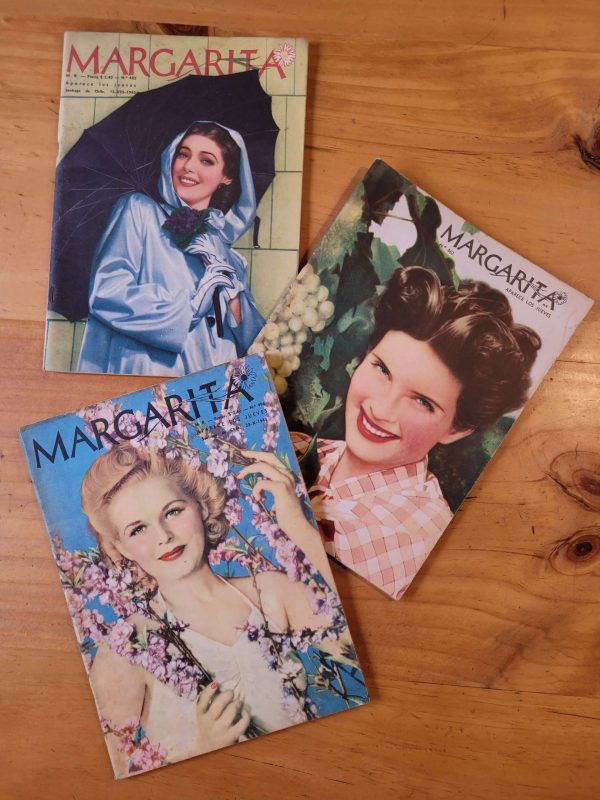Pack n°6 MARGARITA años 40s -Moda y mujer- (x3)