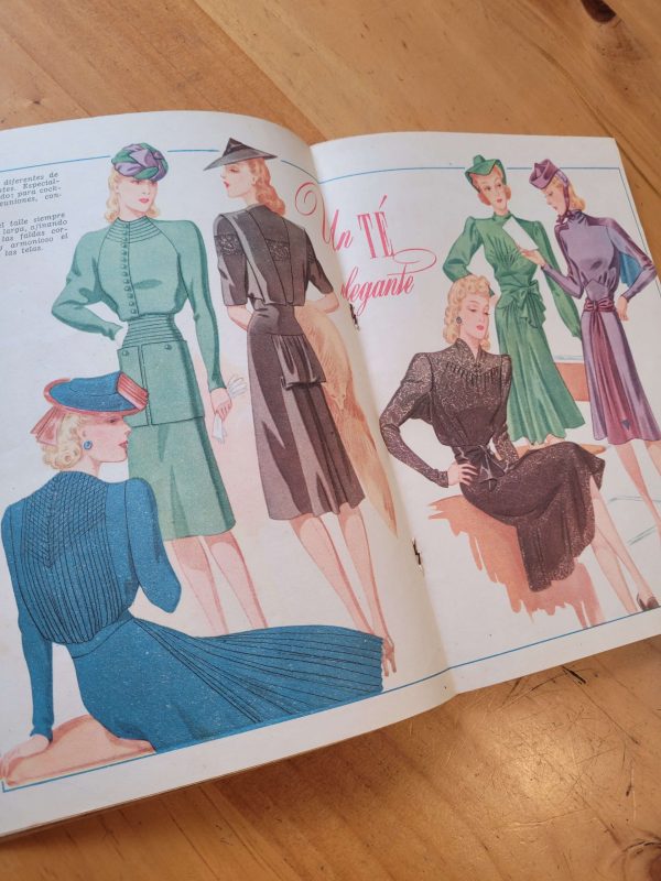 Pack n°6 MARGARITA años 40s -Moda y mujer- (x3)