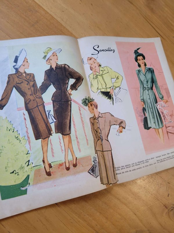 Pack n°4 MARGARITA años 40s -Moda y mujer- (x4)