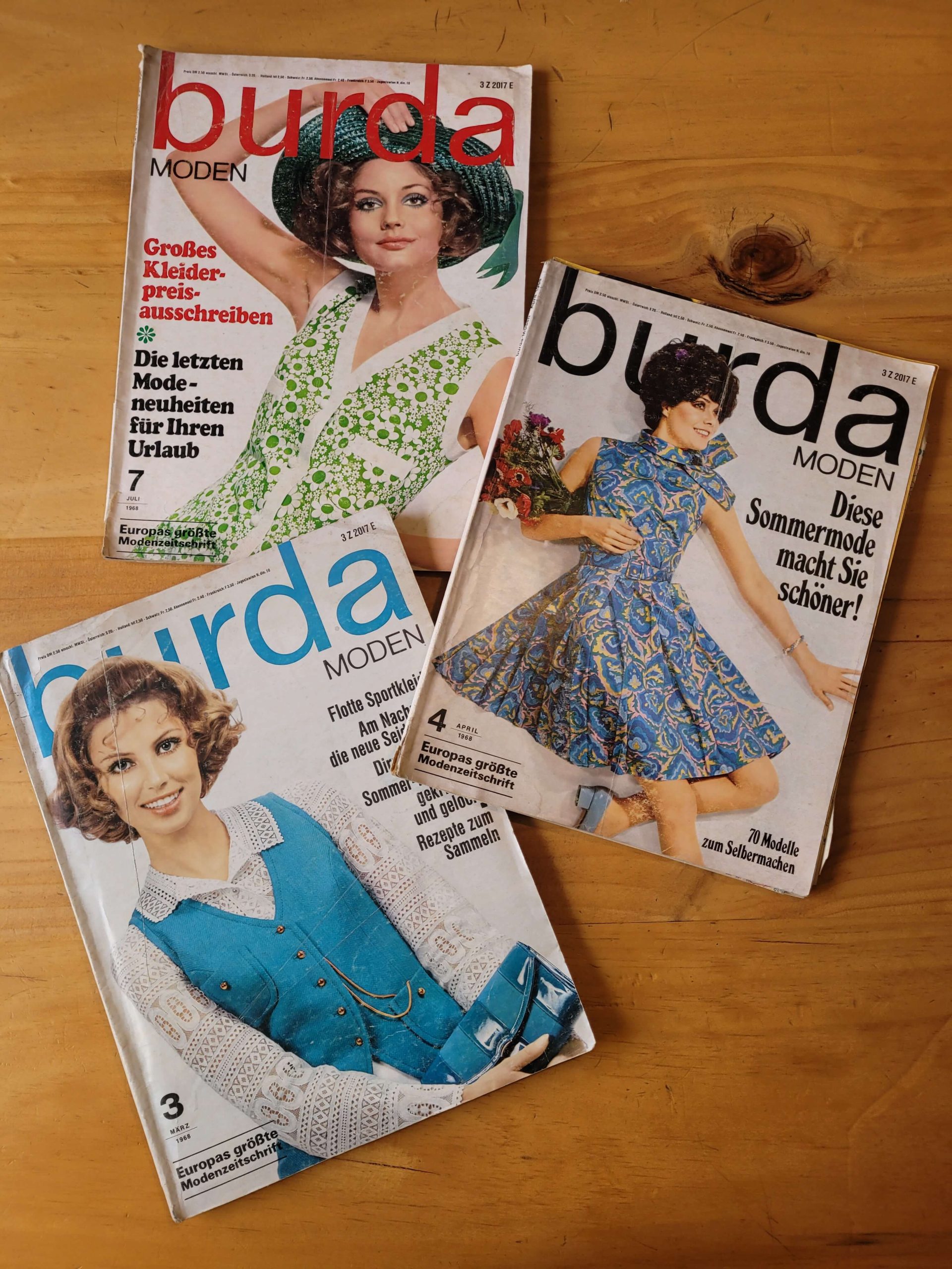 Pack BURDA, -1968- (x3)