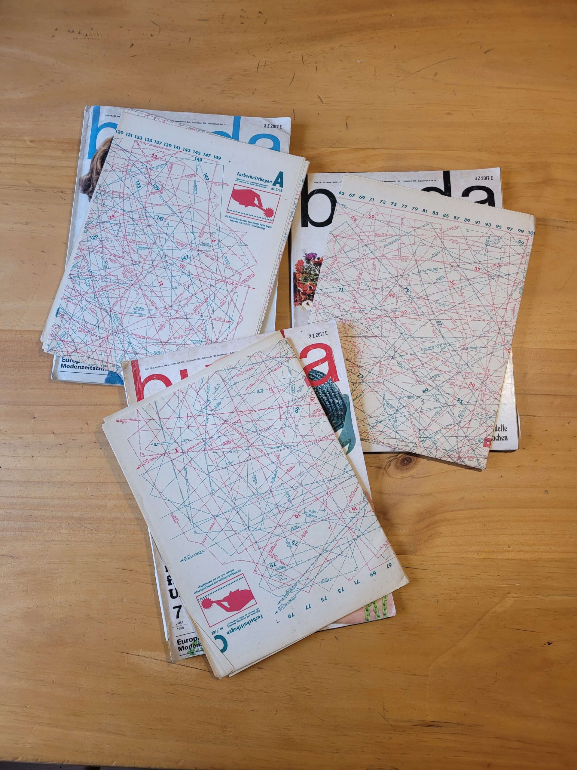 Pack BURDA, -1968- (x3)