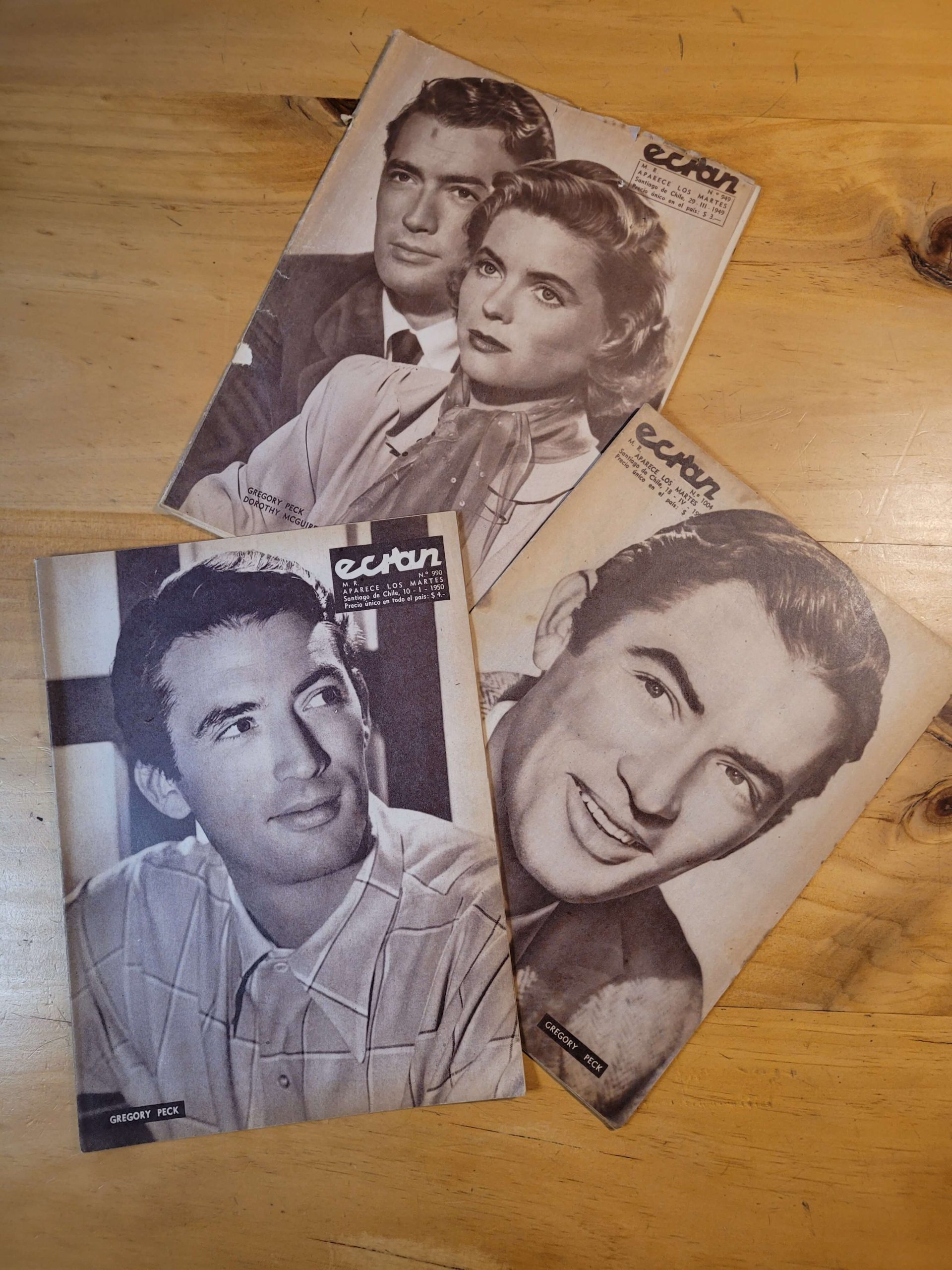 Pack ECRAN -Gregory Peck- 40s y 50s (x3)