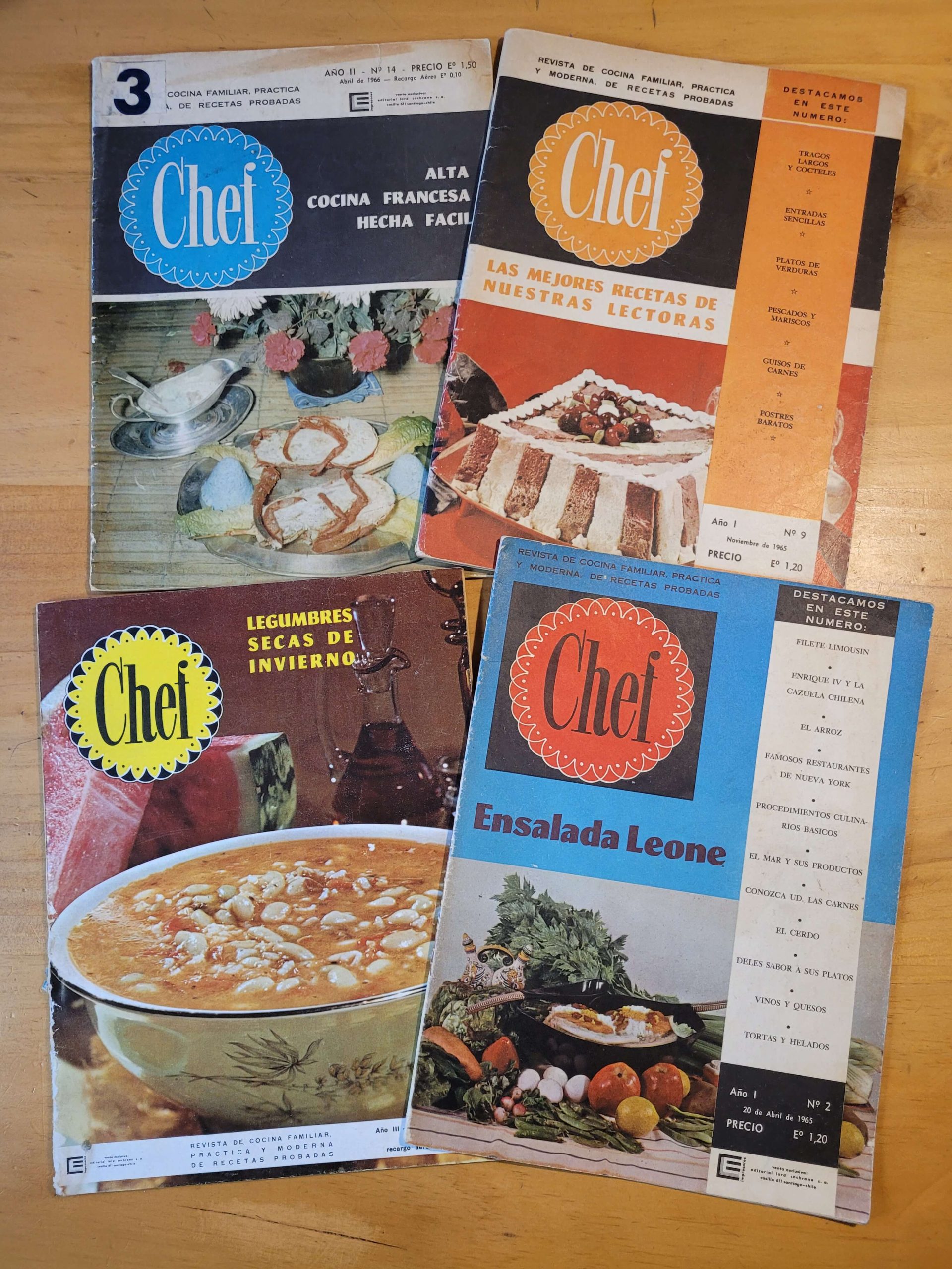 Pack revista CHEF 60s (x4)