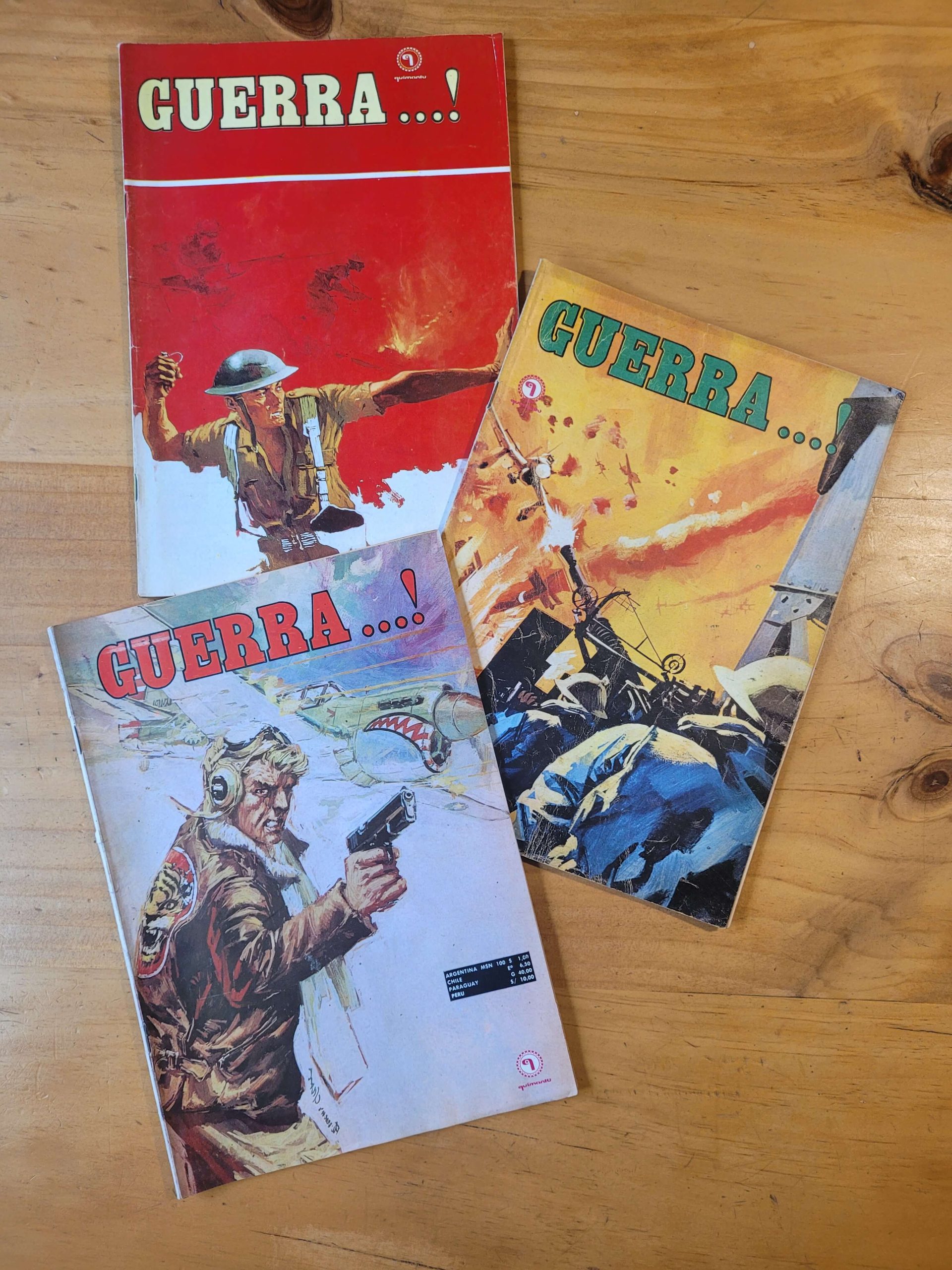 Pack revistas GUERRA -Quimantú- (x3)