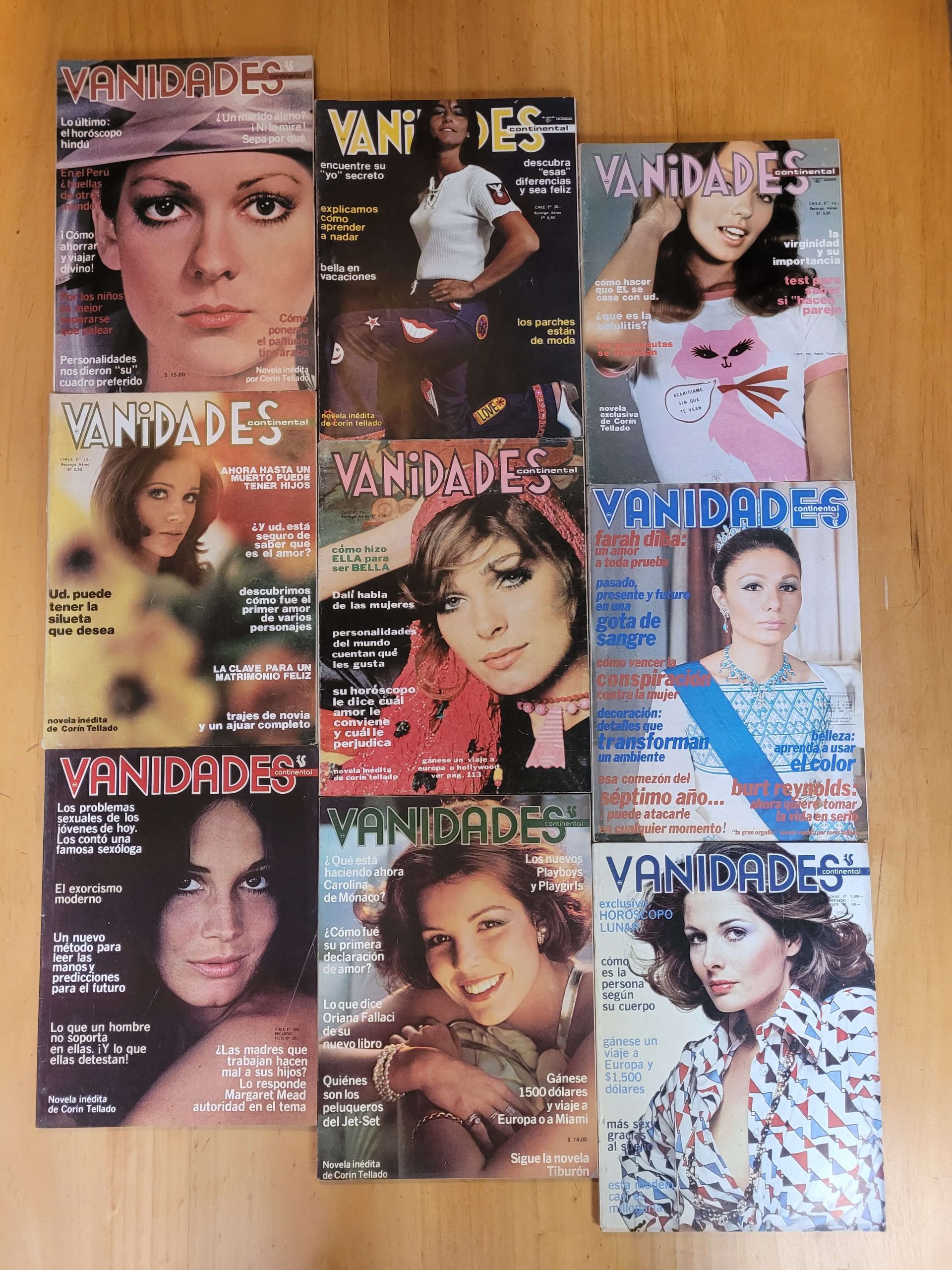 Pack n°3 VANIDADES años 70s (x9)