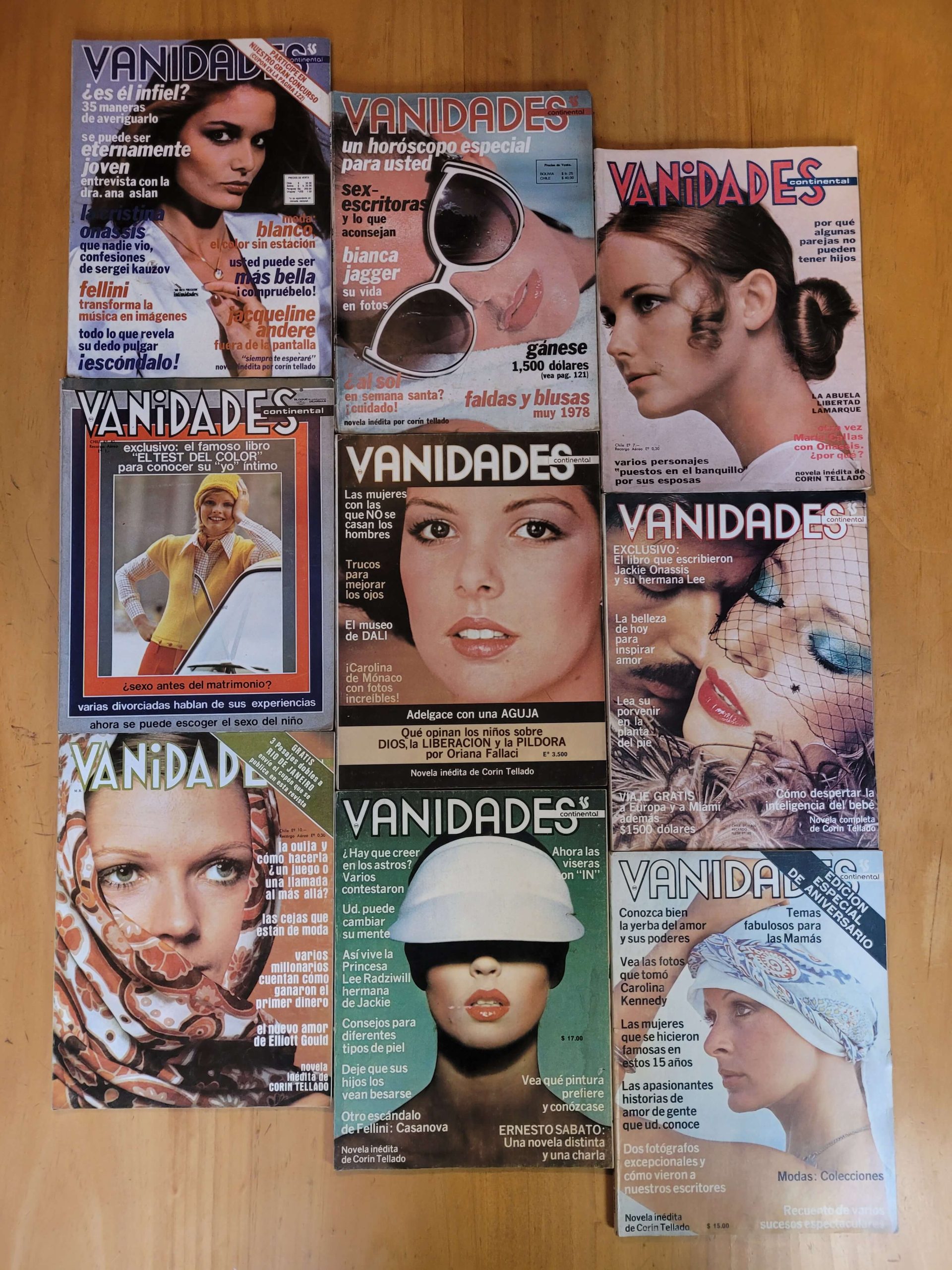 Pack n°1 VANIDADES años 70s (x9)