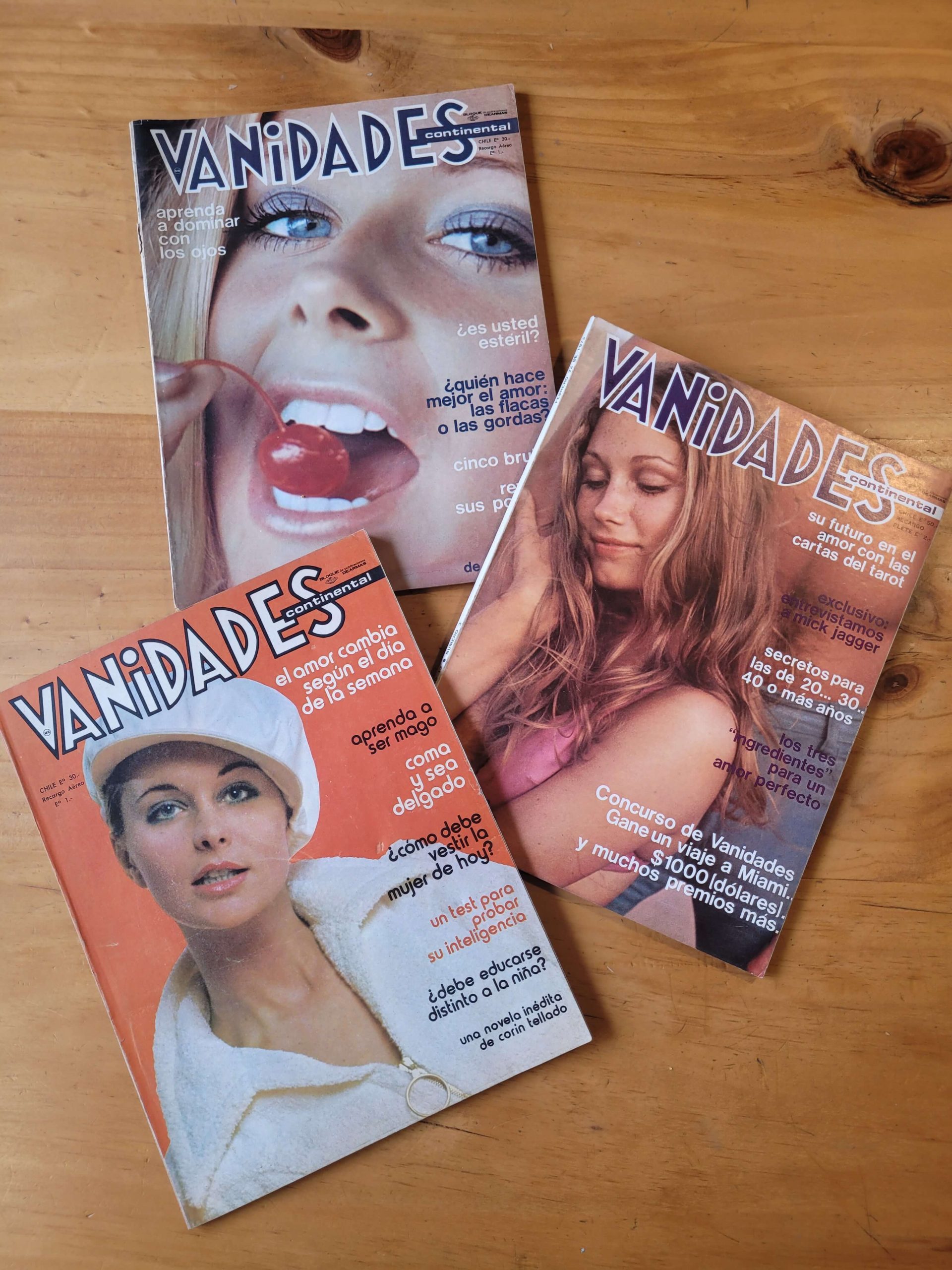 Pack VANIDADES años 70s (x3)