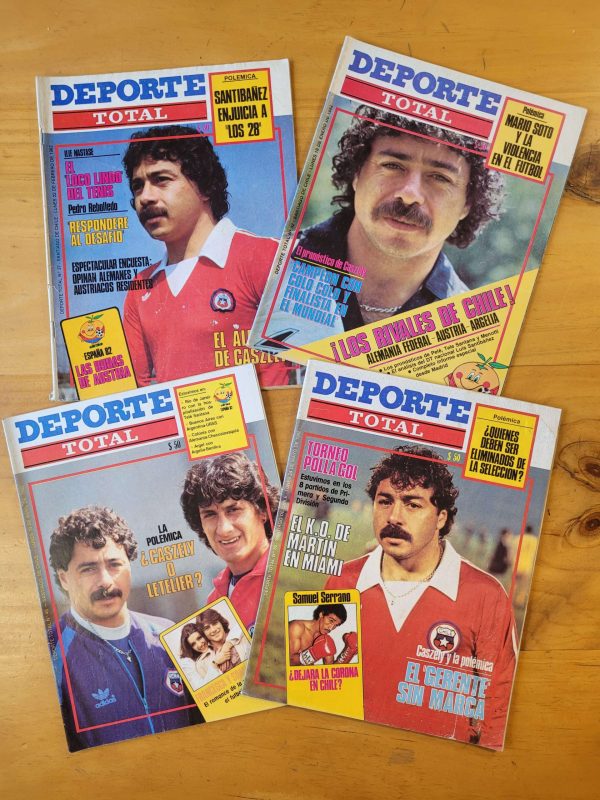 Pack DEPORTE TOTAL años 80s -Portadas Caszely- (x4)