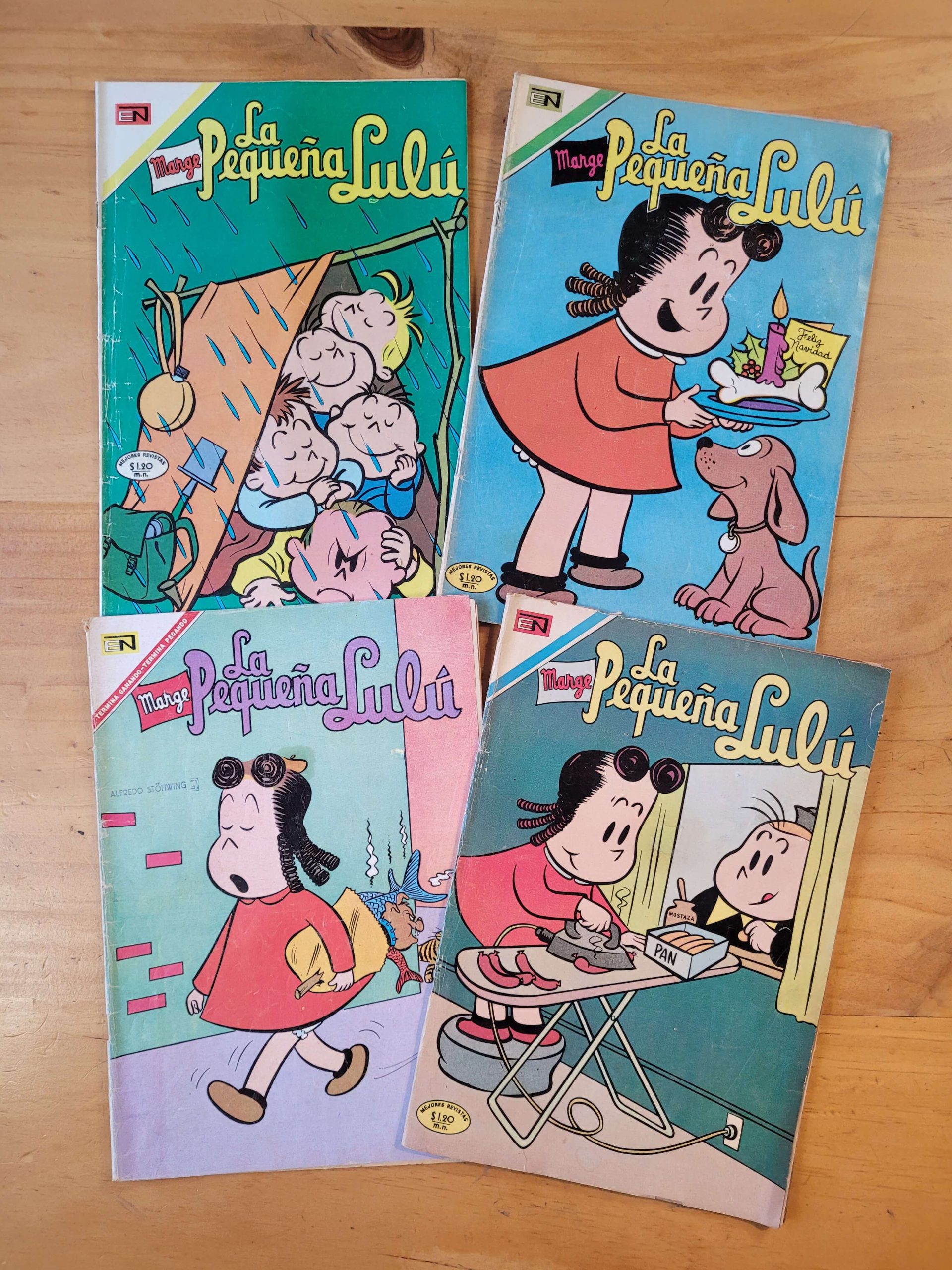 Pack n°4 PEQUEÑA LULU, años 70s (x4)