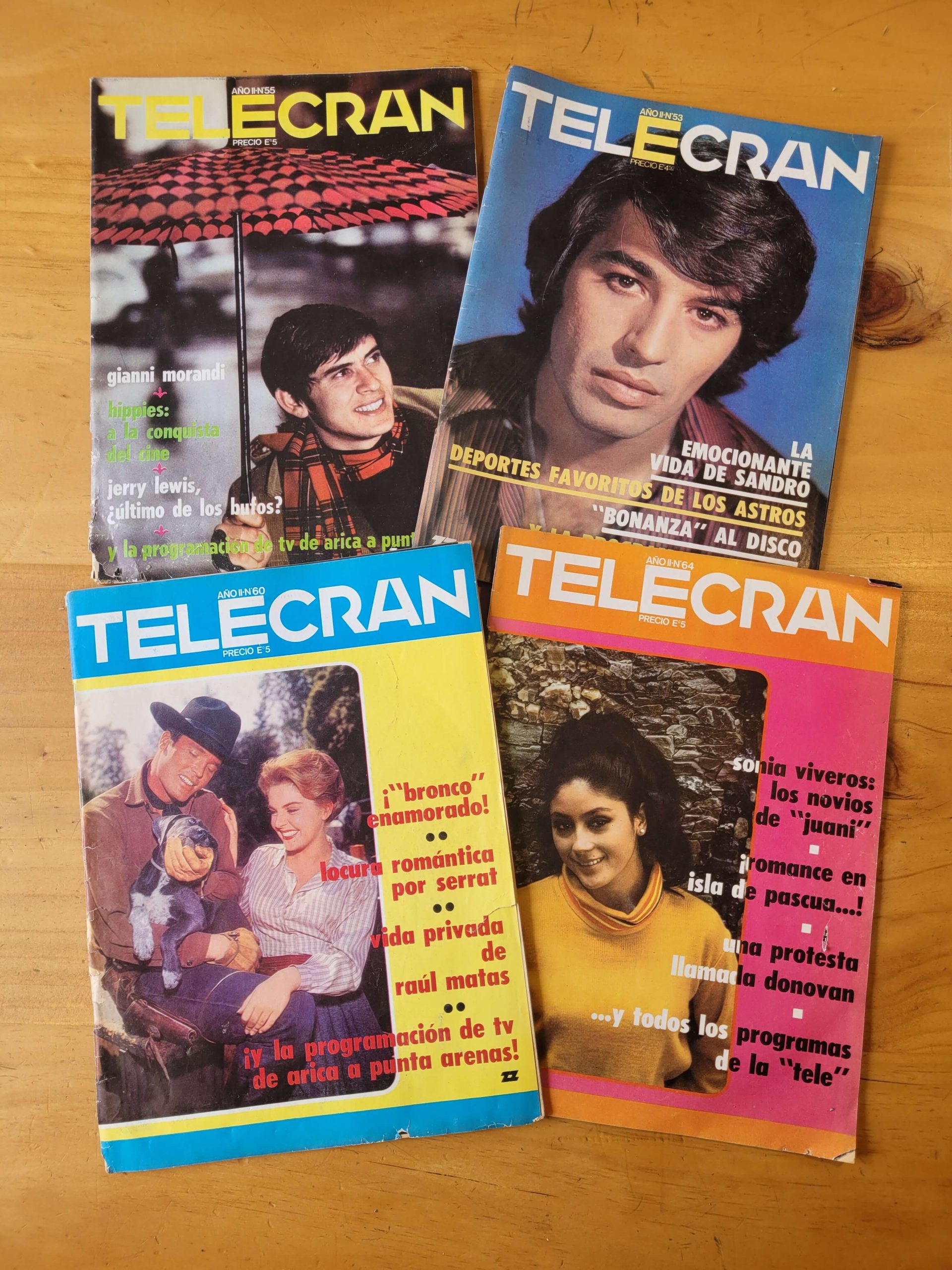 Pack TELECRAN n°3 años 1970-1971 (x4)