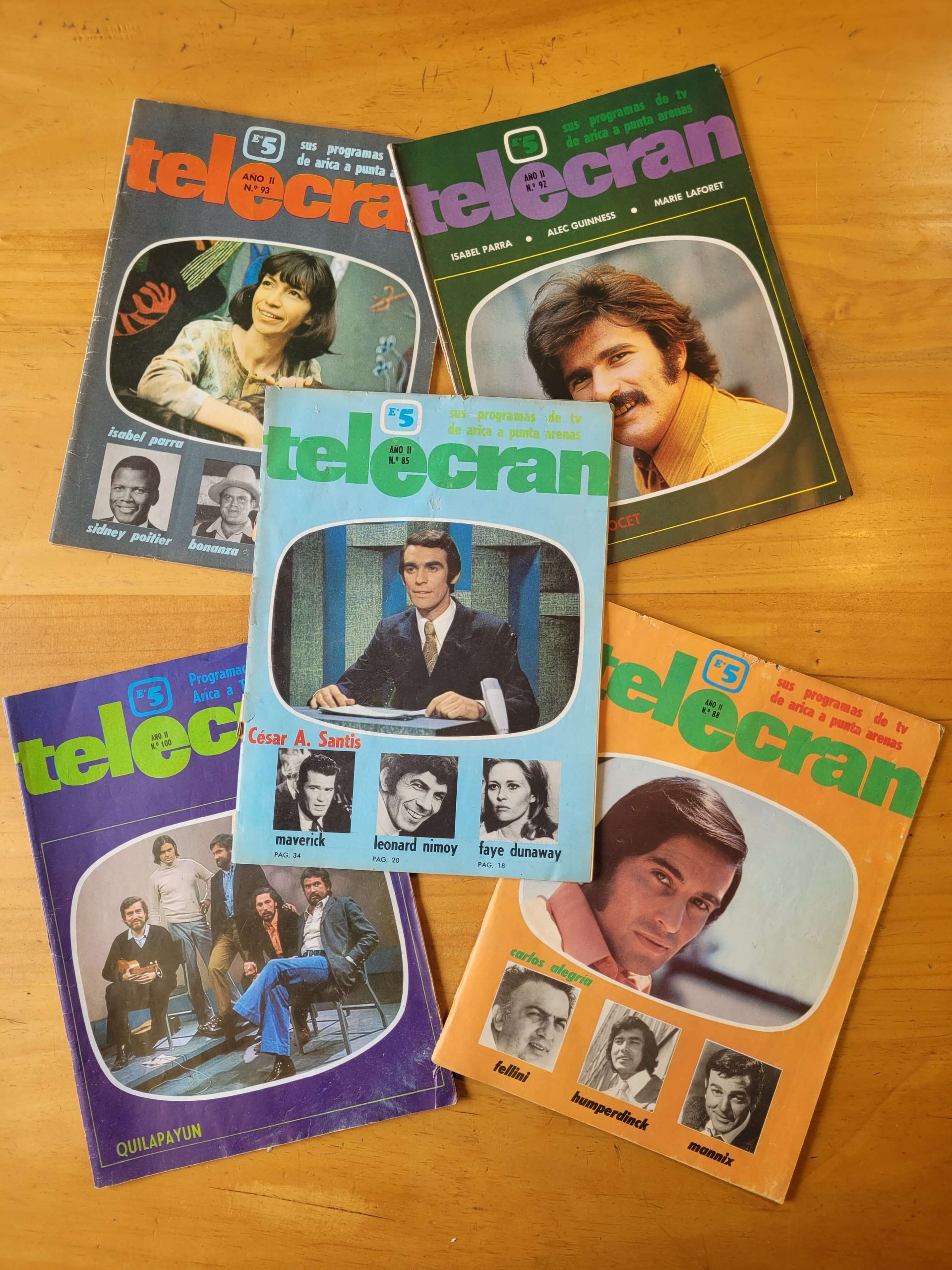 Pack TELECRAN n°4 años 1970-1971 (x5)