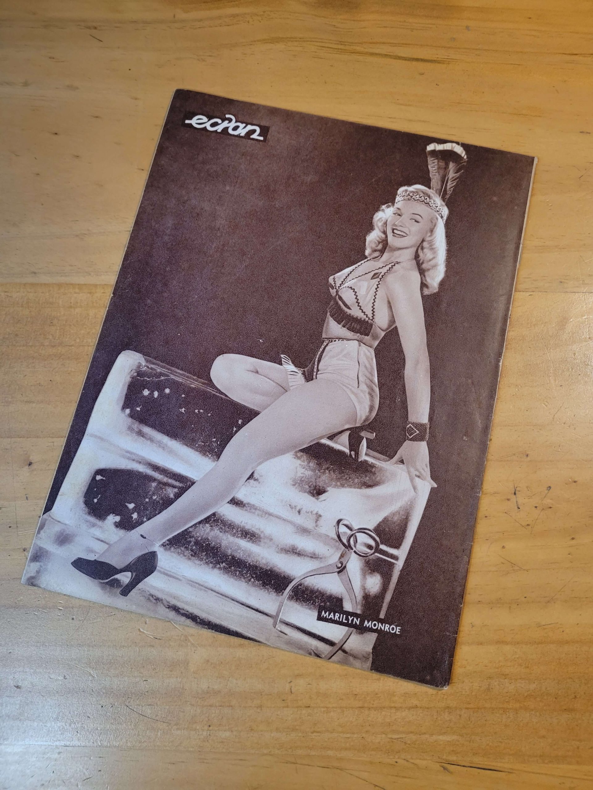 Revista ECRAN -Contraportada Marilyn Monroe- (1949)