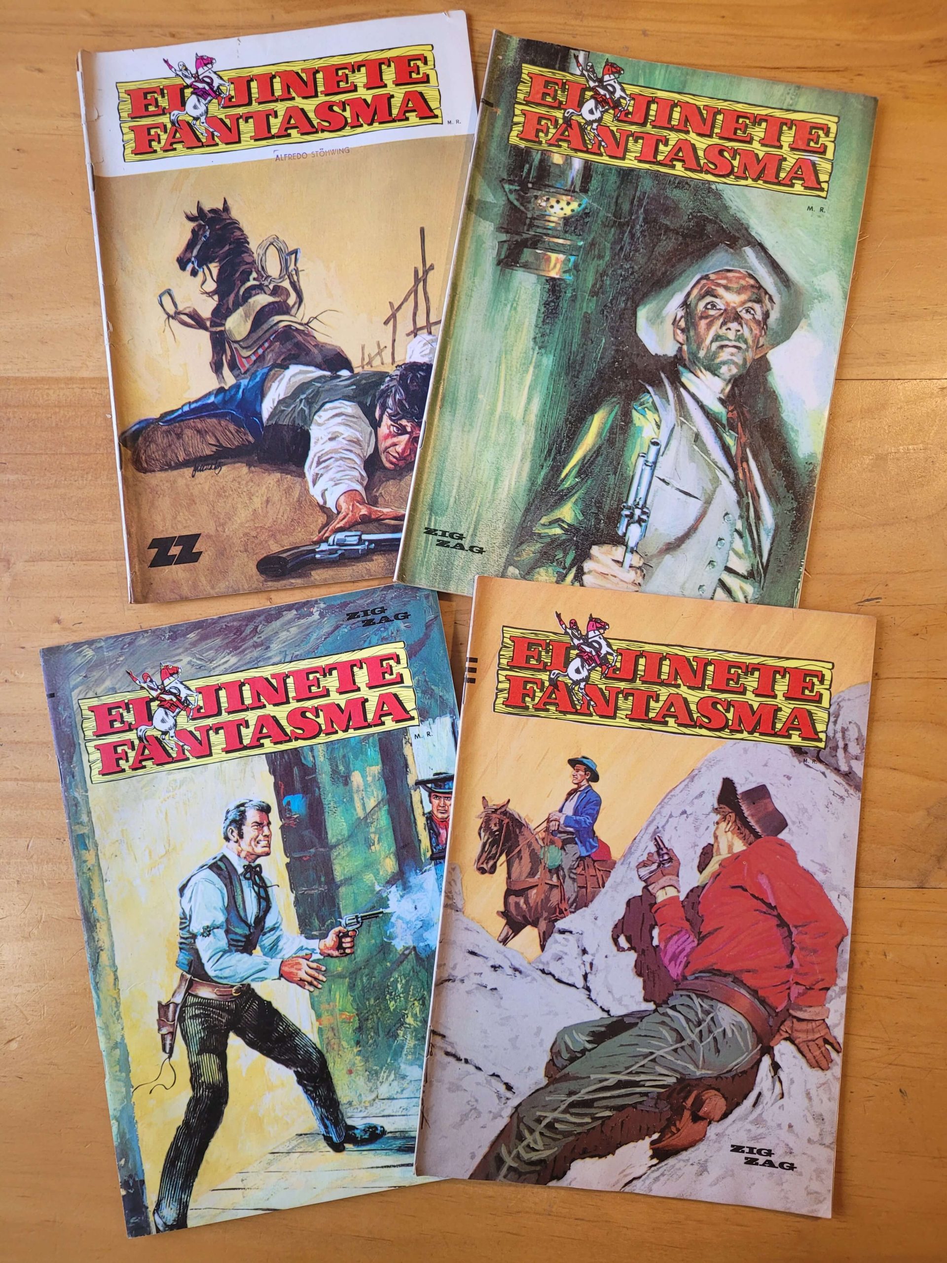 Pack EL JINETE JUSTICIERO n°3, años 60s (x4)