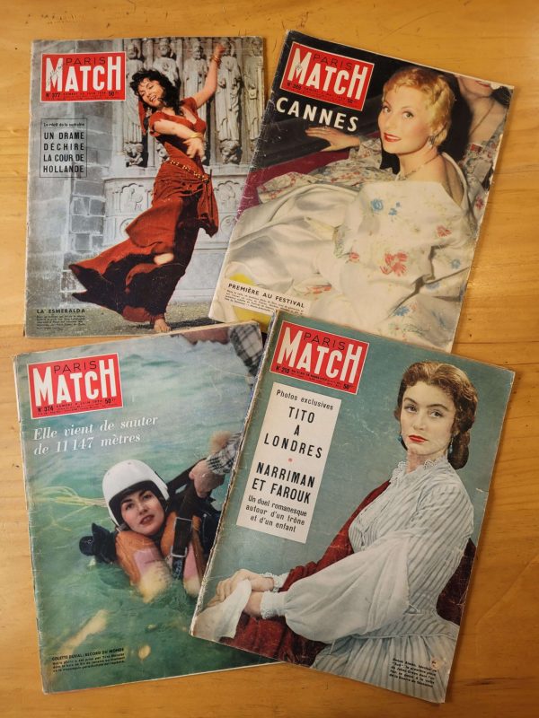 Pack PARIS MATCH años 50s (x4)