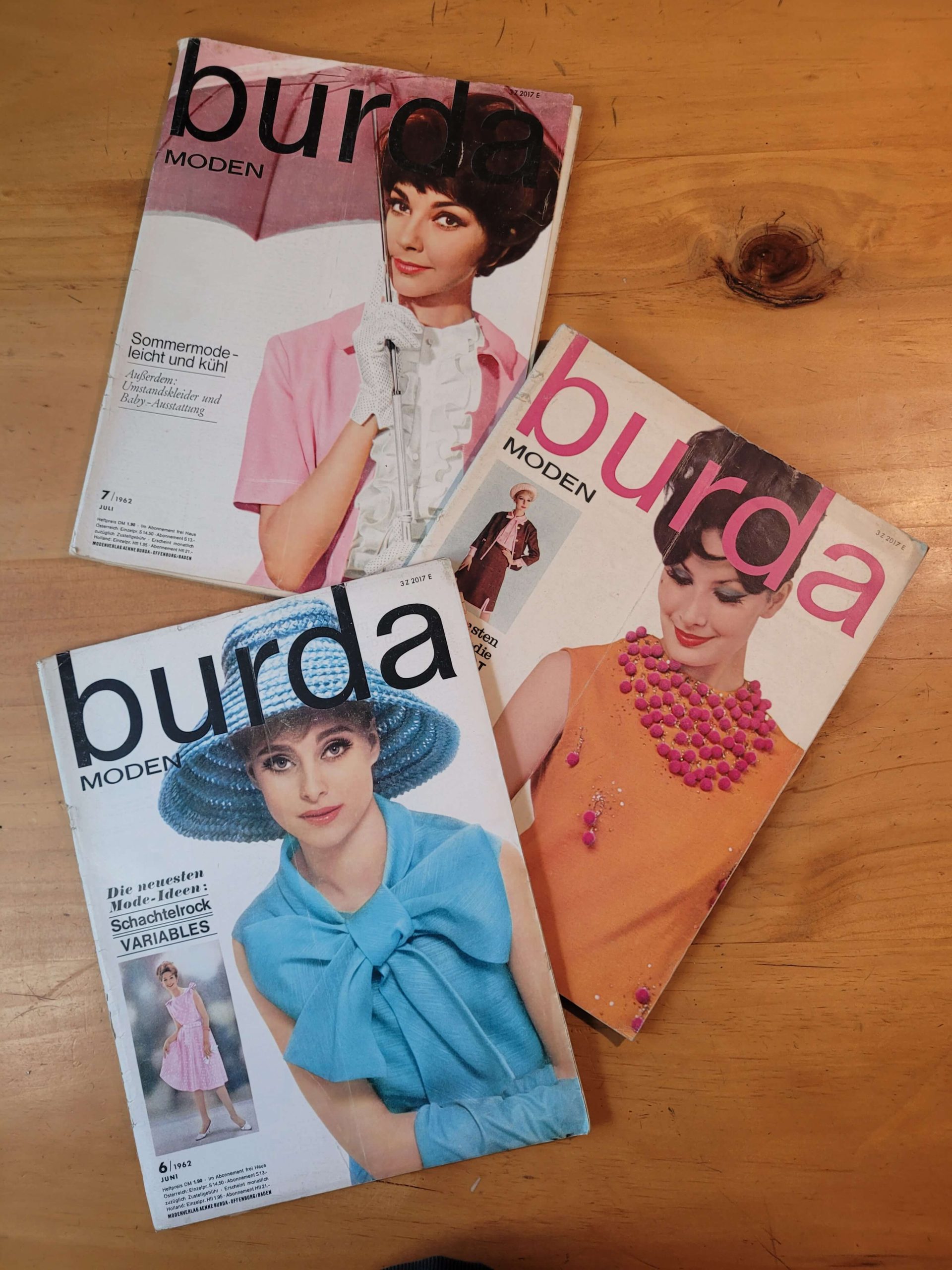 Pack BURDA -1962- (x3)