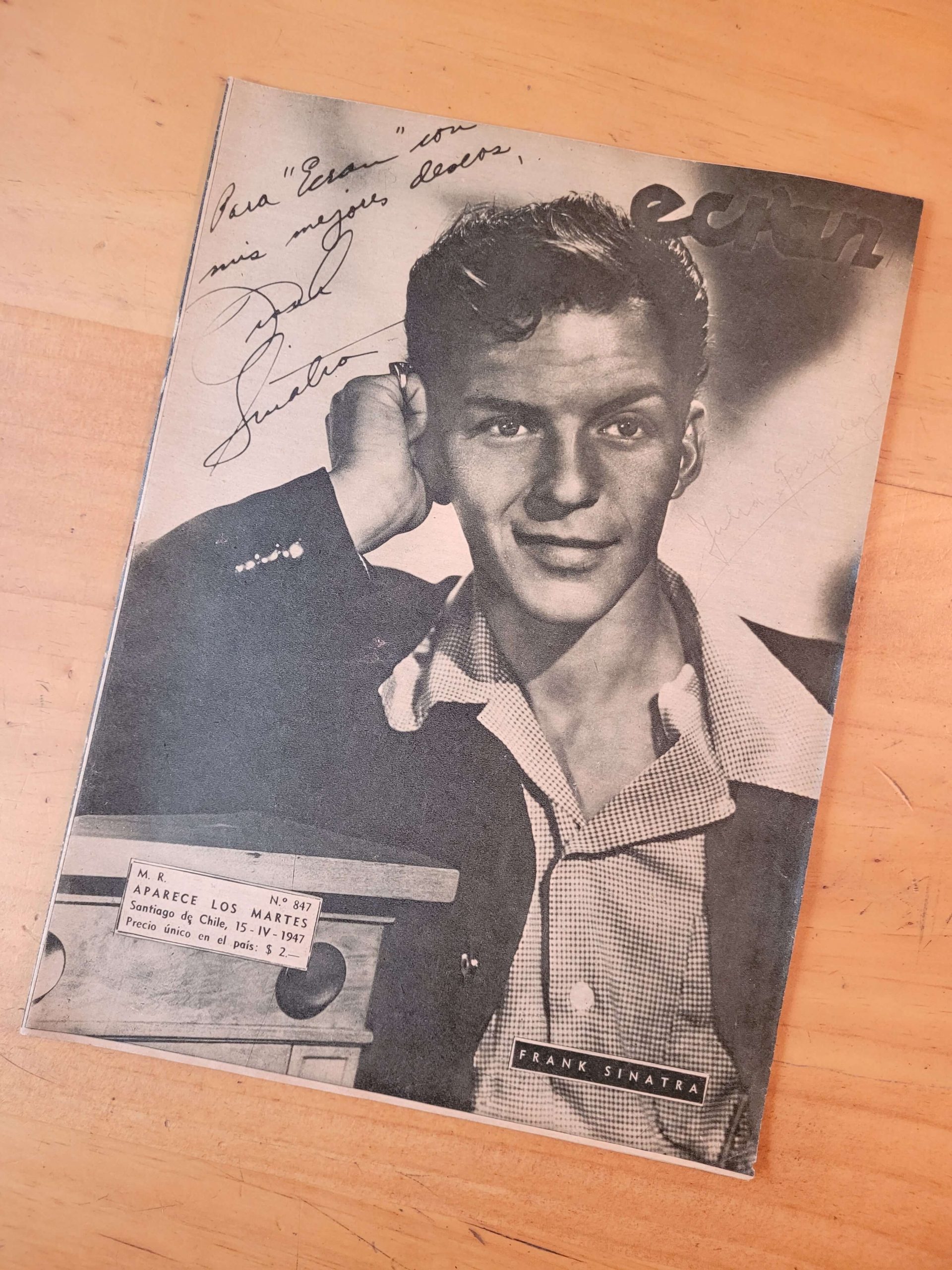 Revista ECRAN -Primera portada de Frank Sinatra- (1947)
