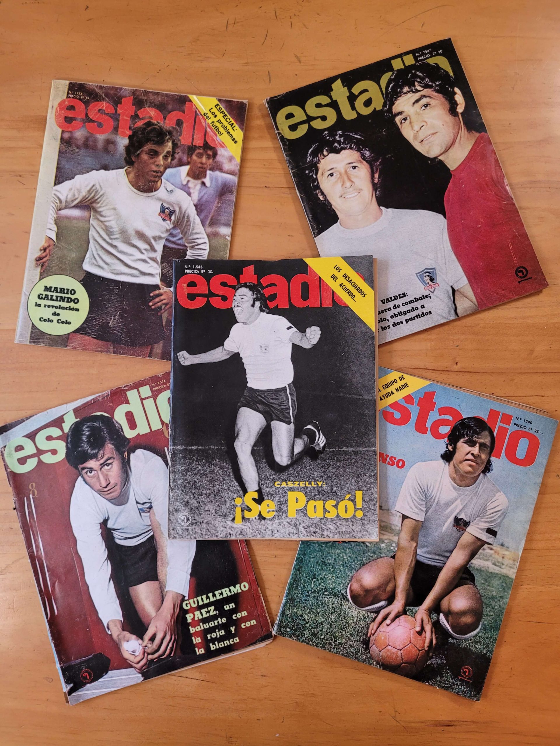 Pack ESTADIO Colo Colo años 70s (x5)