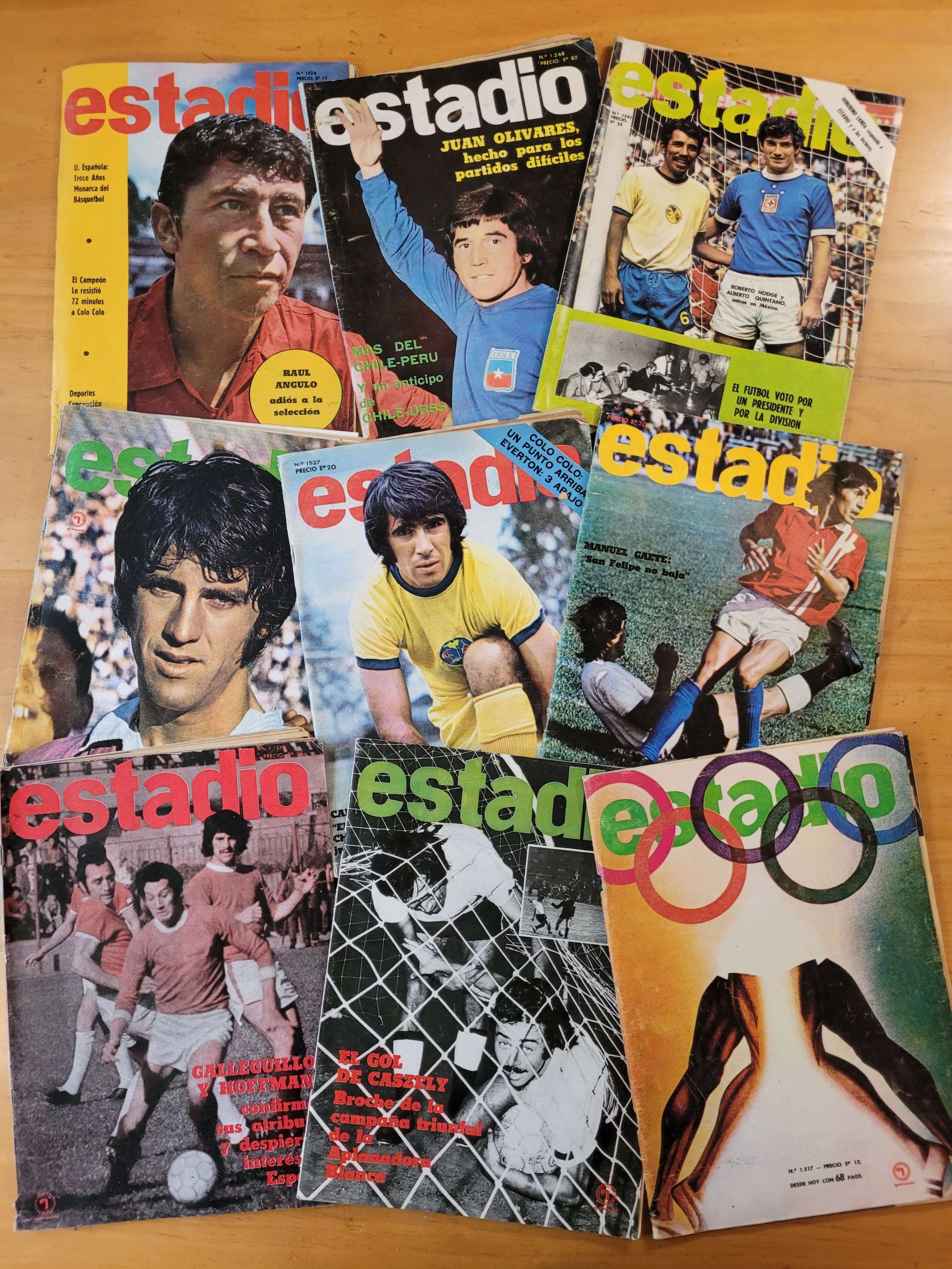 Pack ESTADIO -Editorial Quimantú- principios años 70s (x9)