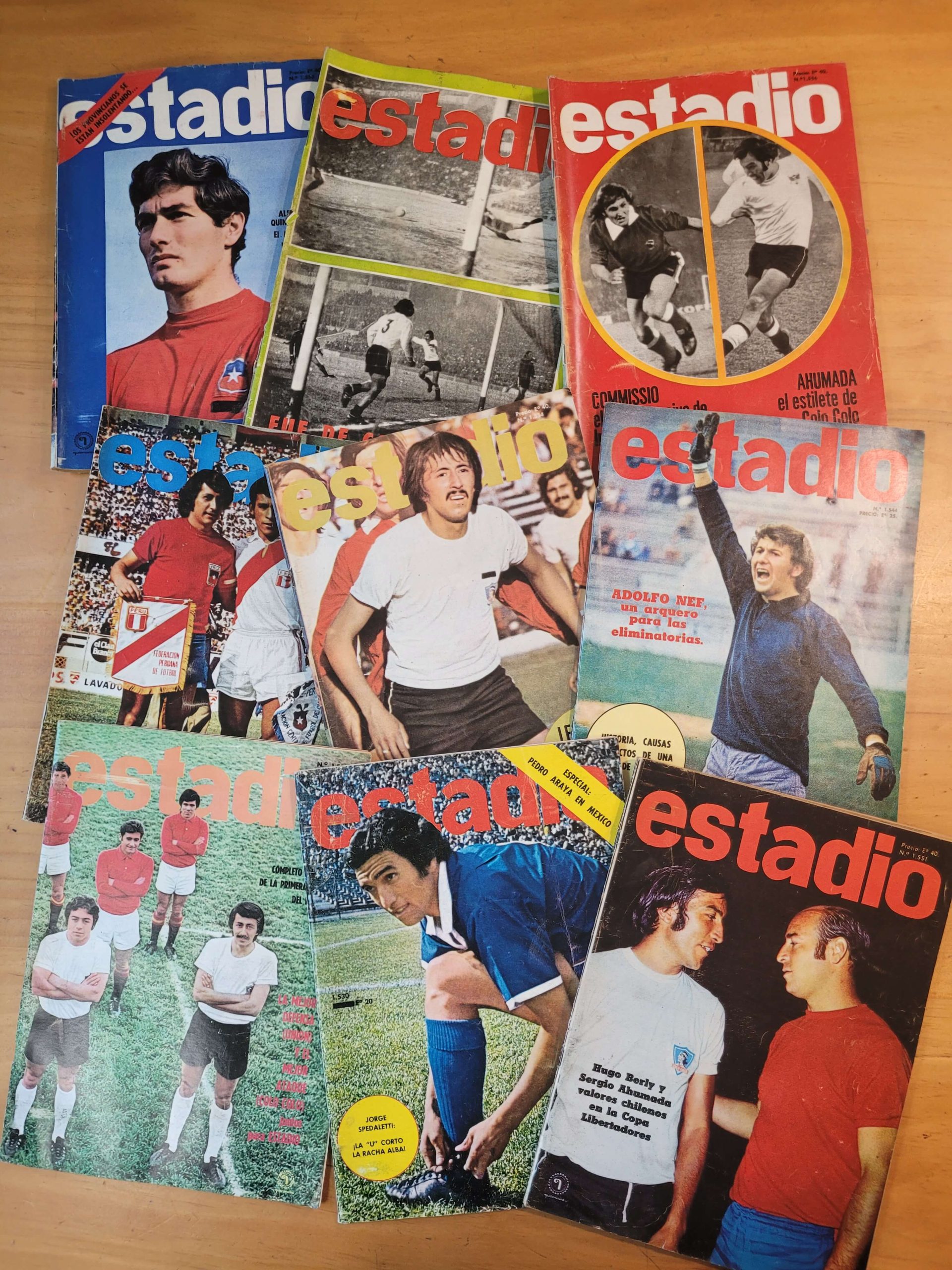 Pack revista ESTADIO años 70s
