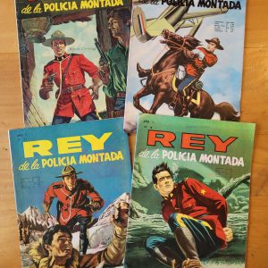 Pack EL REY DE LA POLICIA MONTADA 60s (x4)