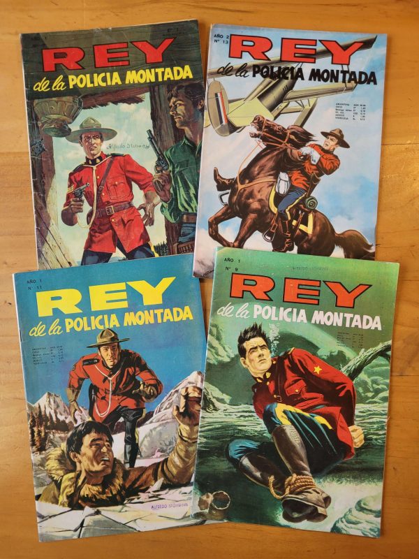 Pack EL REY DE LA POLICIA MONTADA 60s (x4)