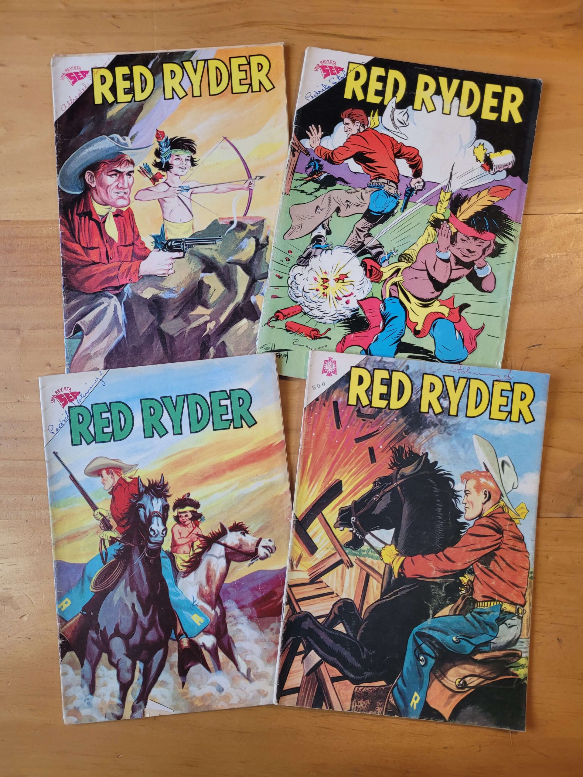 Pack RED RYDER años 60s (x4)