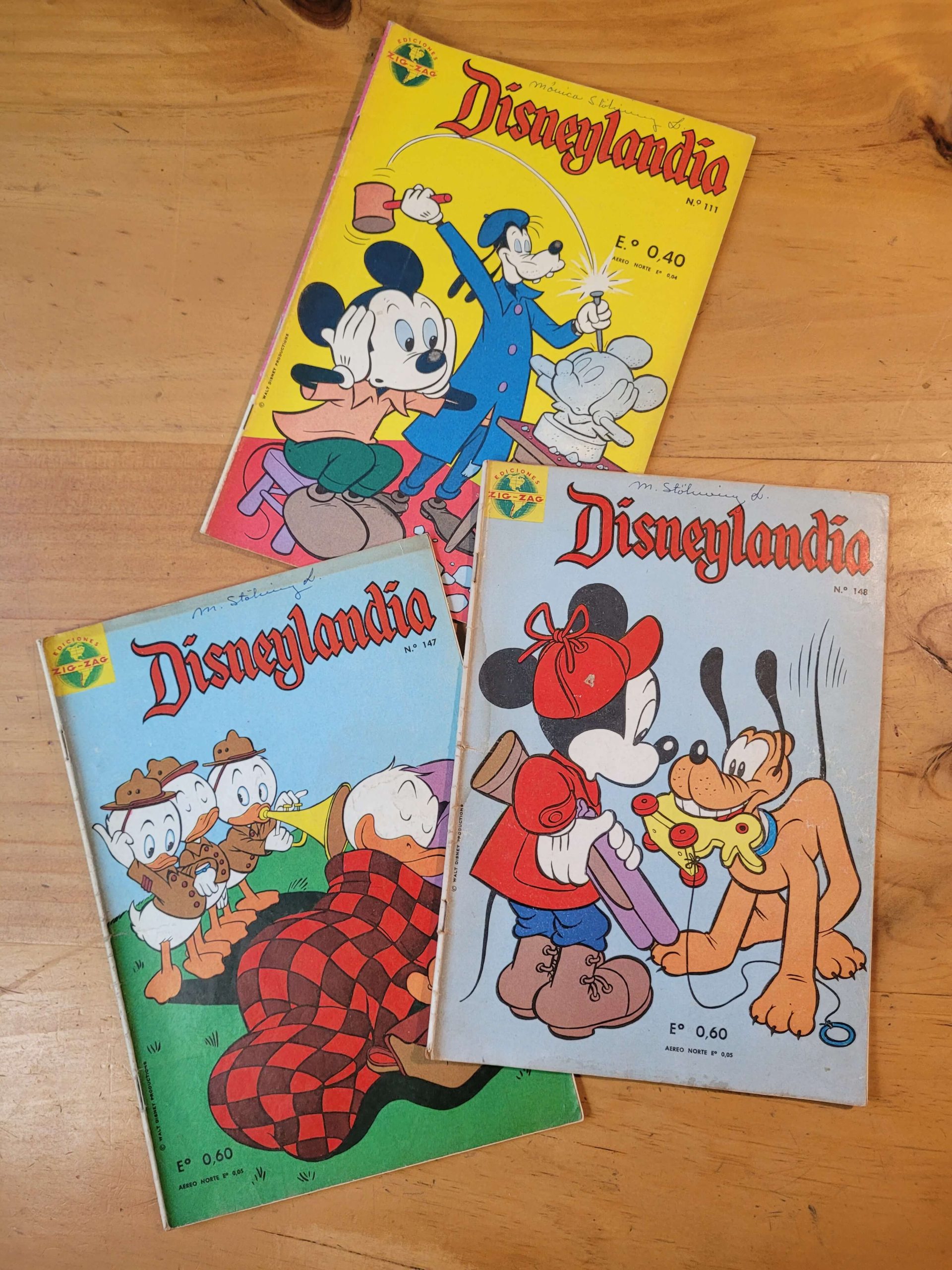 Pack n°8 revista DISNEYLANDYA años 60s (x3)