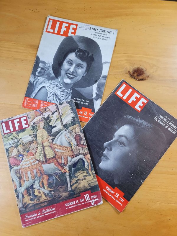 Pack revista LIFE años 50s -En inglés- (x3)