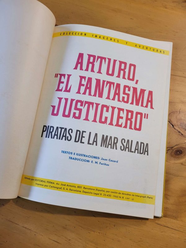 Libro de historietas de ARTURO: EL FANTASMA JUSTICIERO (1964)