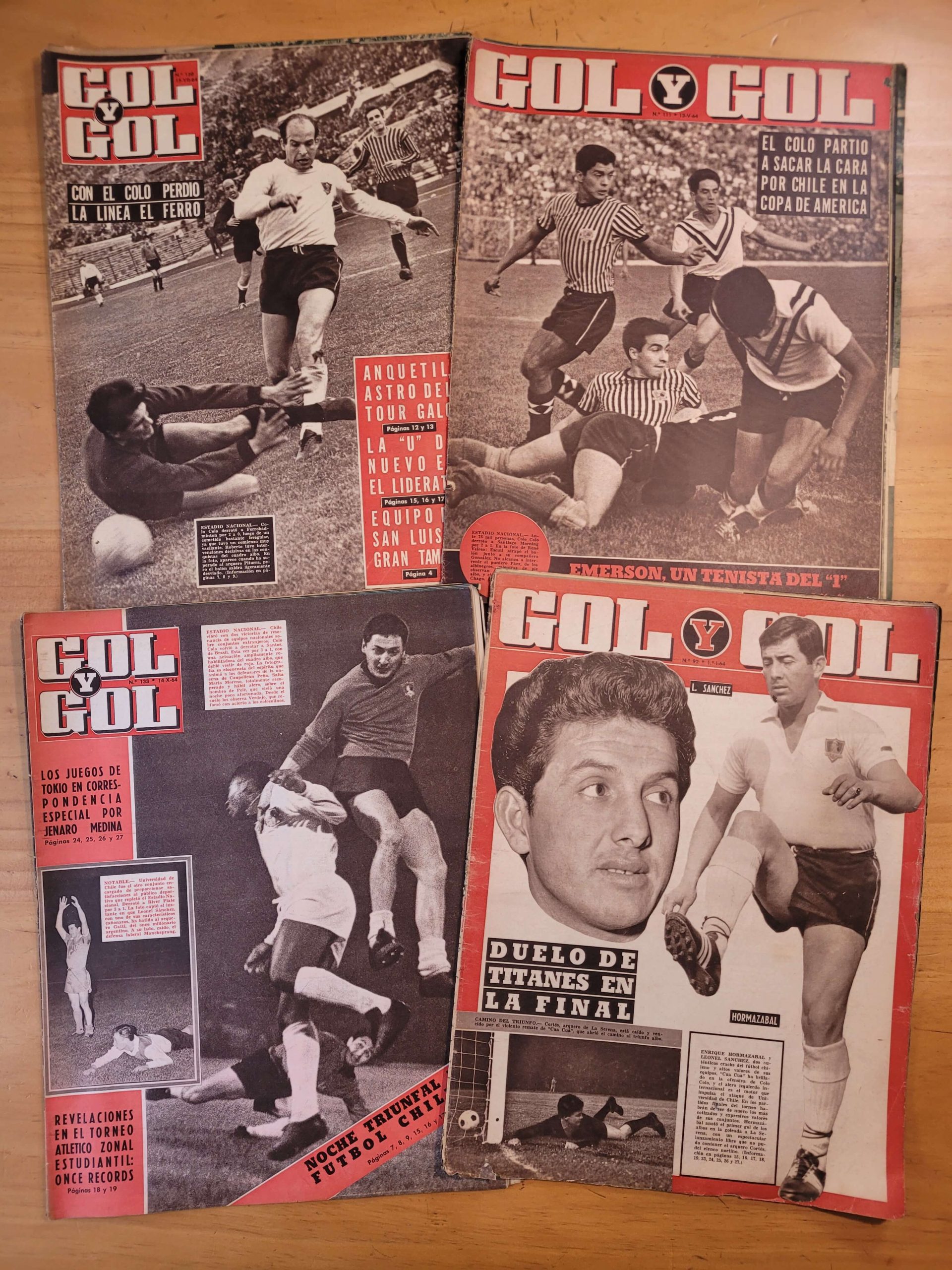 Pack GOL Y GOL, Colo Colo 1966 (x4)